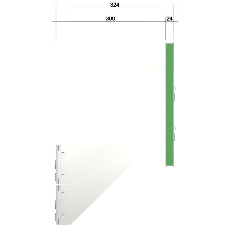 2 Türseitenteil Briefkastenanlage Edelstahl schräge Kästen TB7