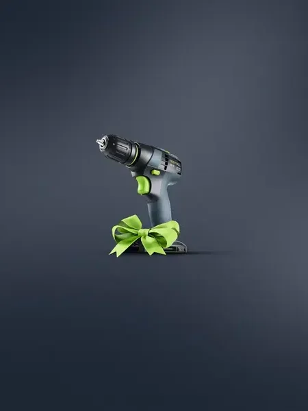 Festool TXS 18 mit grüner Geschenkschleife