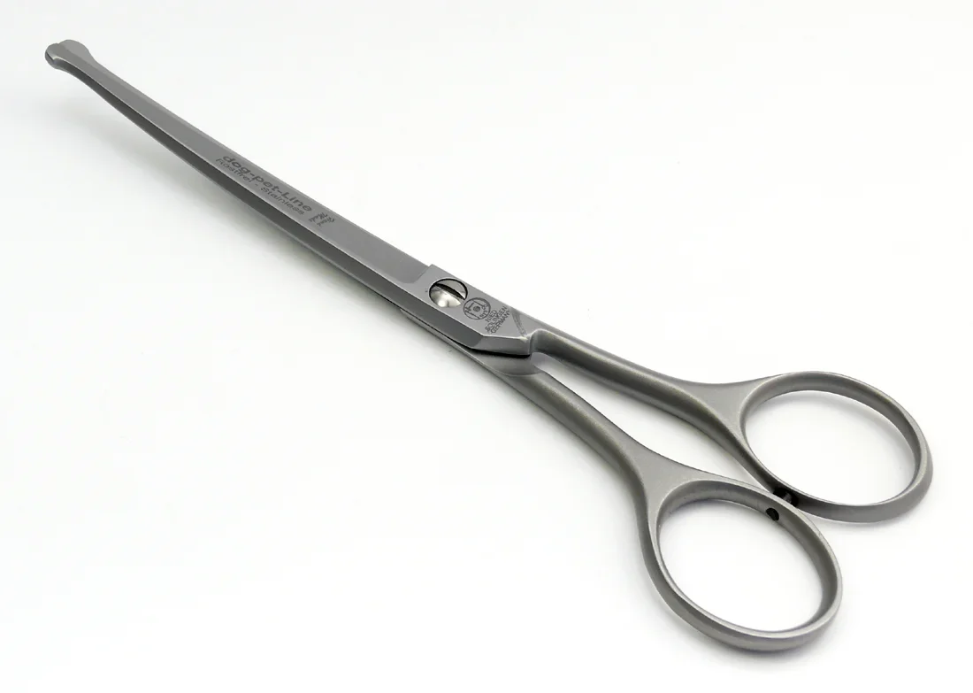 NTS Hundeschere / Viehschere / Fellschere mit Knopf, Größe 18 cm