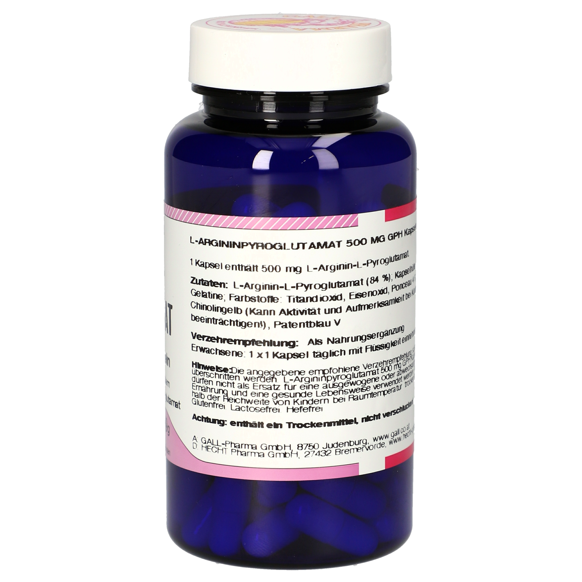 L-Argininpyroglutamat 500 mg GPH Kapseln