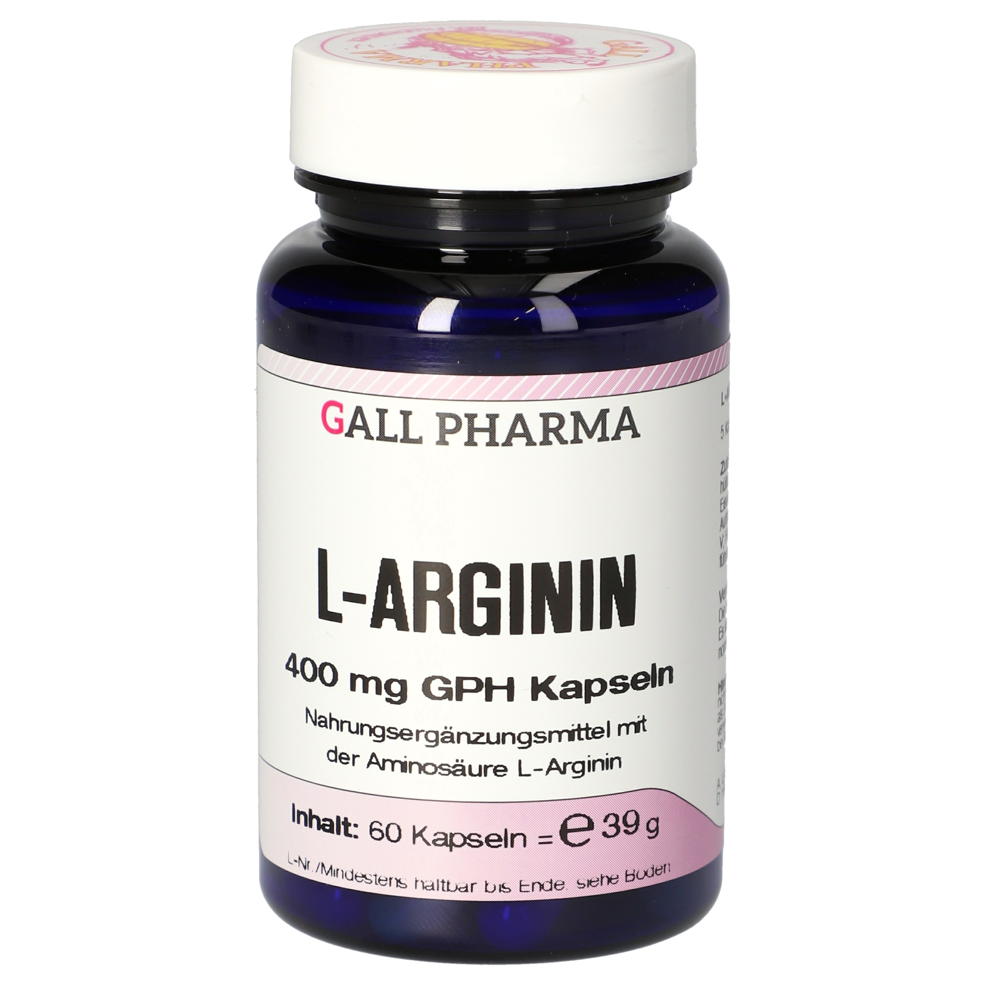 L-Arginin 400 mg GPH Kapseln L-Arginin 400 mg GPH Kapseln