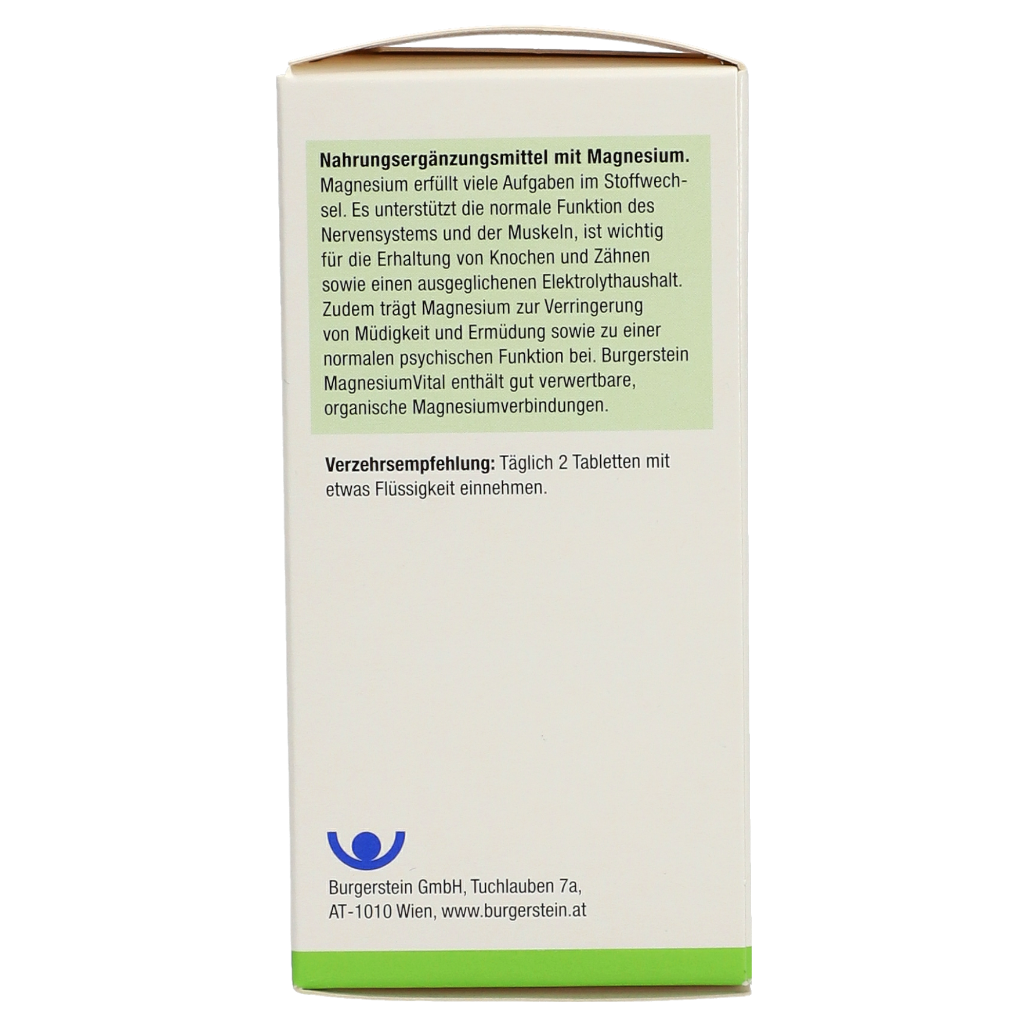 Burgerstein Magnesium Vital Tablets