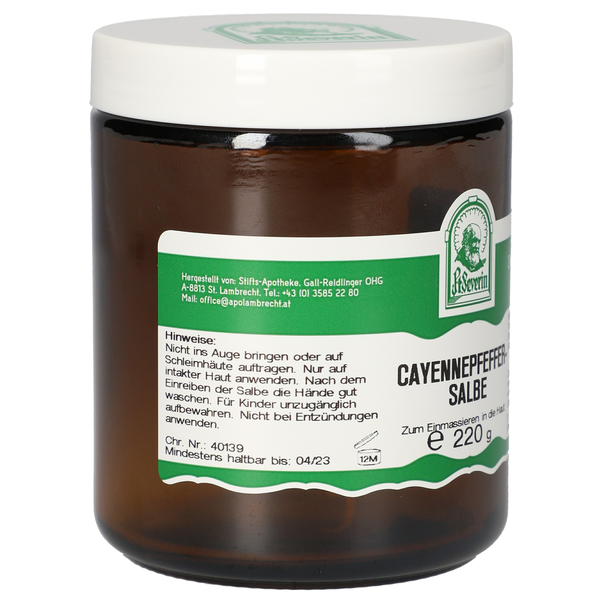 Cayennepfeffer Salbe