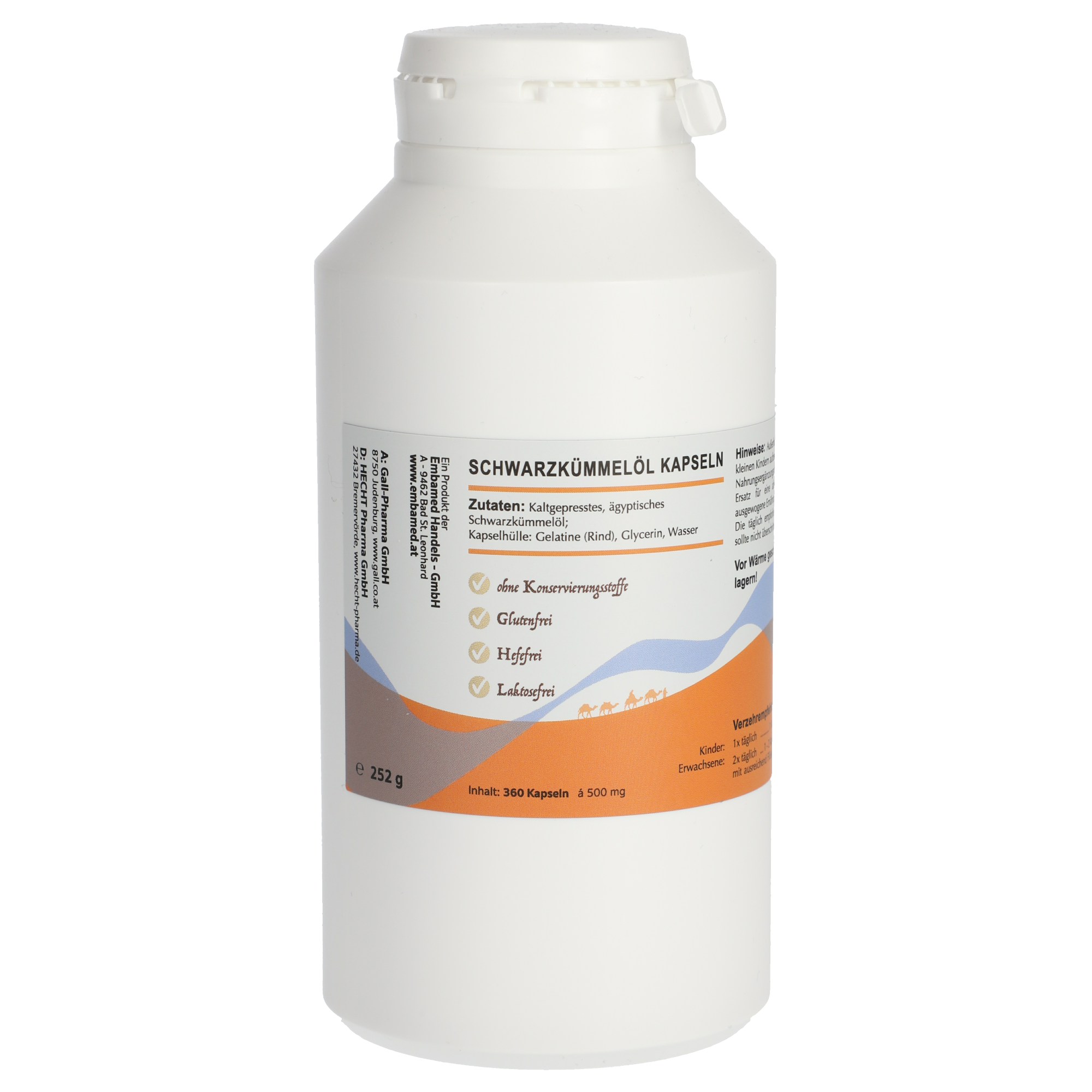 Schwarzkümmelöl 500 mg Embamed® Kapseln