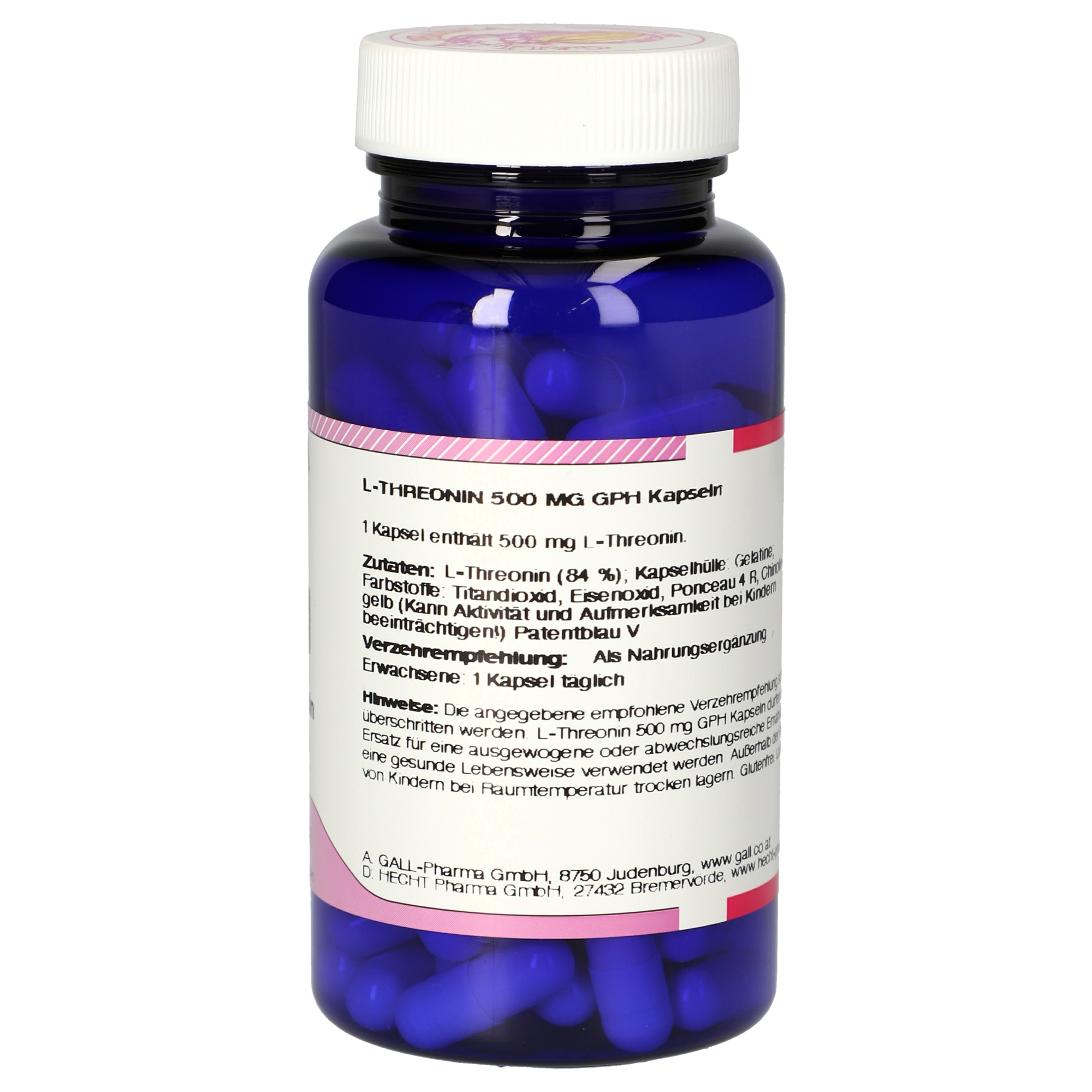 L-Threonin 500 mg GPH Kapseln