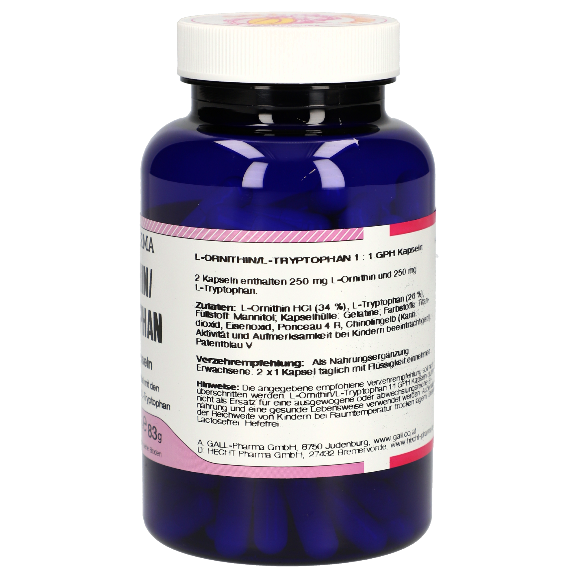 L-Ornithin / L-Tryptophan 1:1 GPH Kapseln