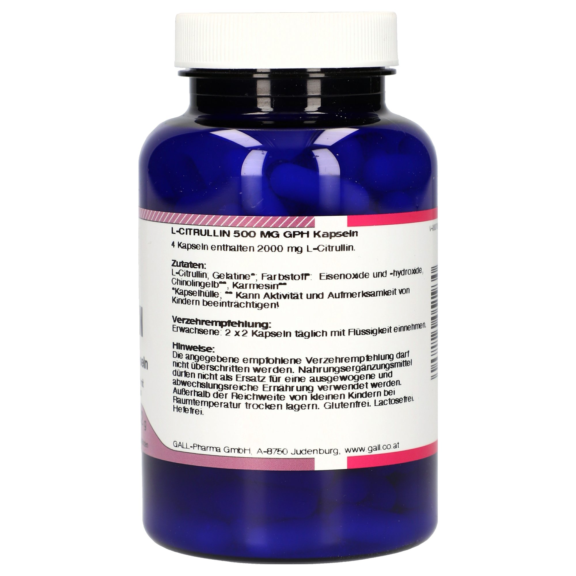 L-Citrullin 500 mg GPH Kapseln
