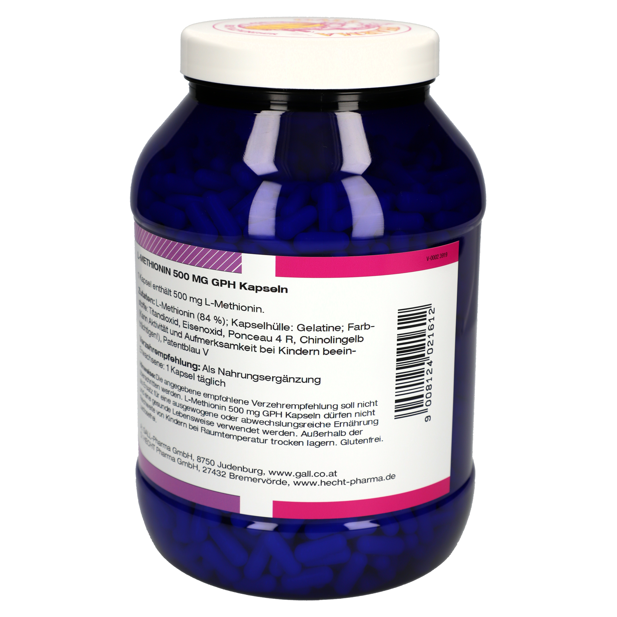 L-Methionin 500 mg GPH Kapseln