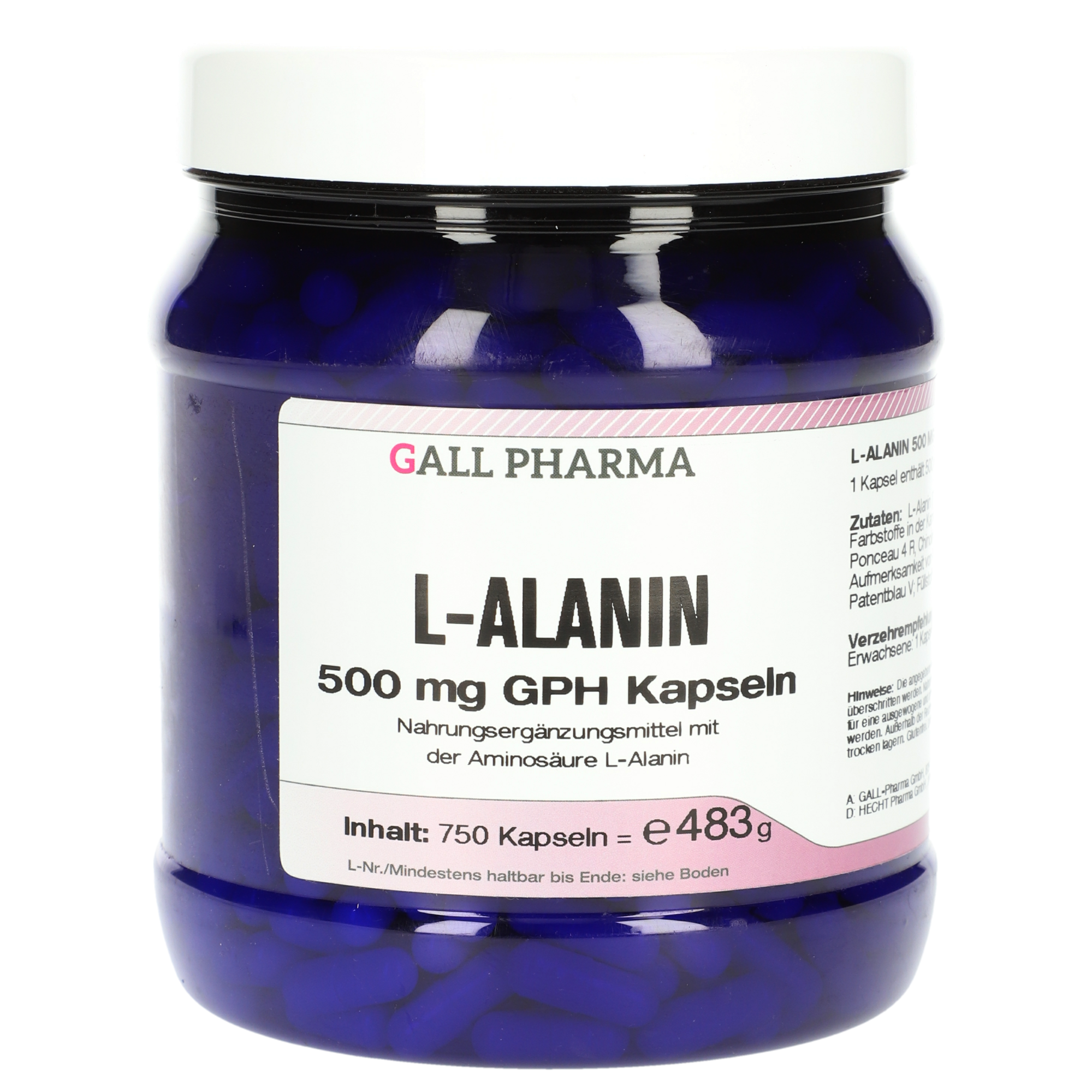 L-Alanin 500 mg GPH Kapseln