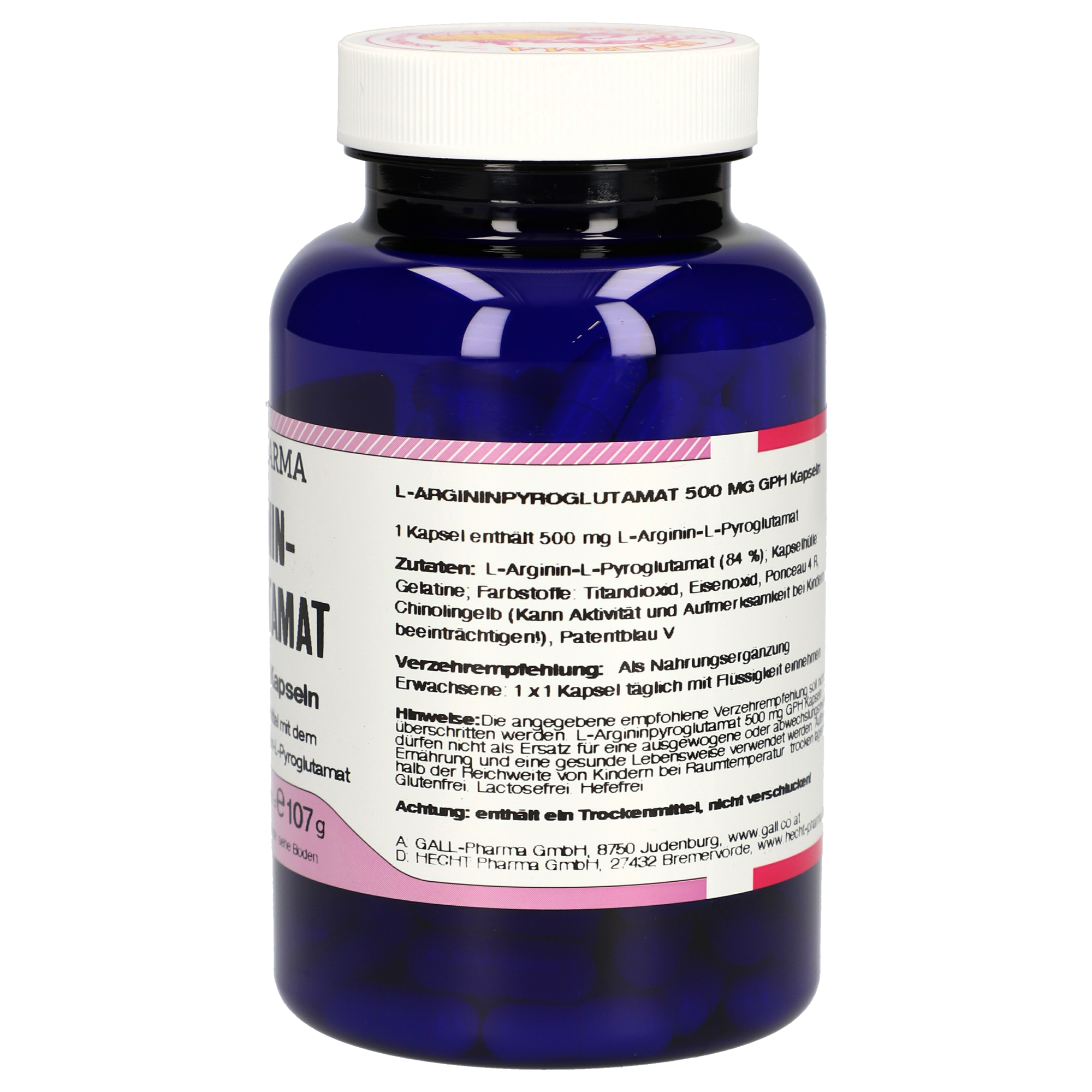 L-Argininpyroglutamat 500 mg GPH Kapseln