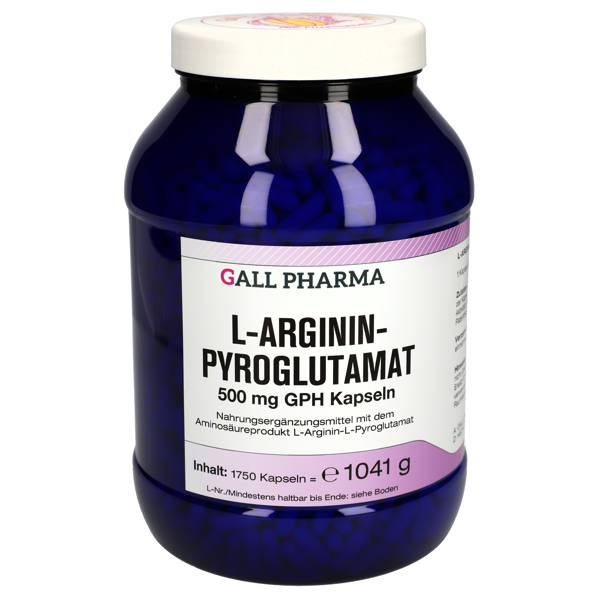 L-Argininpyroglutamat 500 mg GPH Kapseln