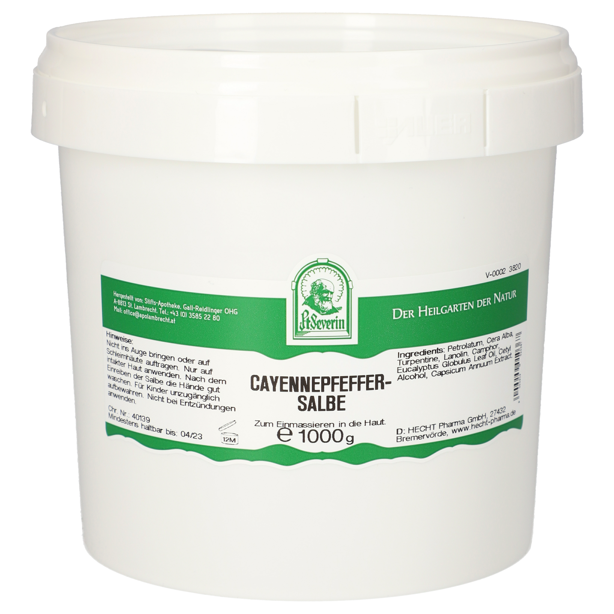 Cayennepfeffer Salbe