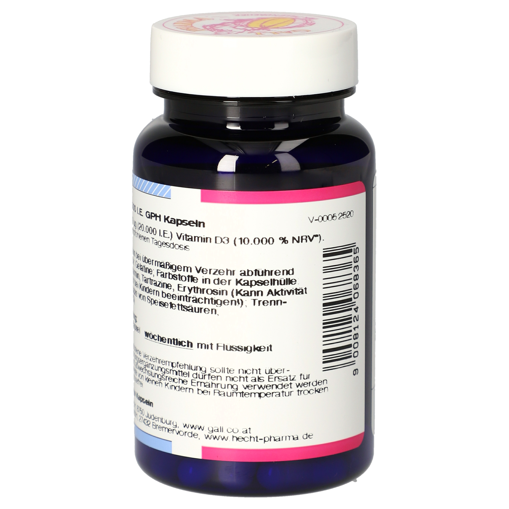 Vitamin D3 20.000 I.U. GPH Capsules