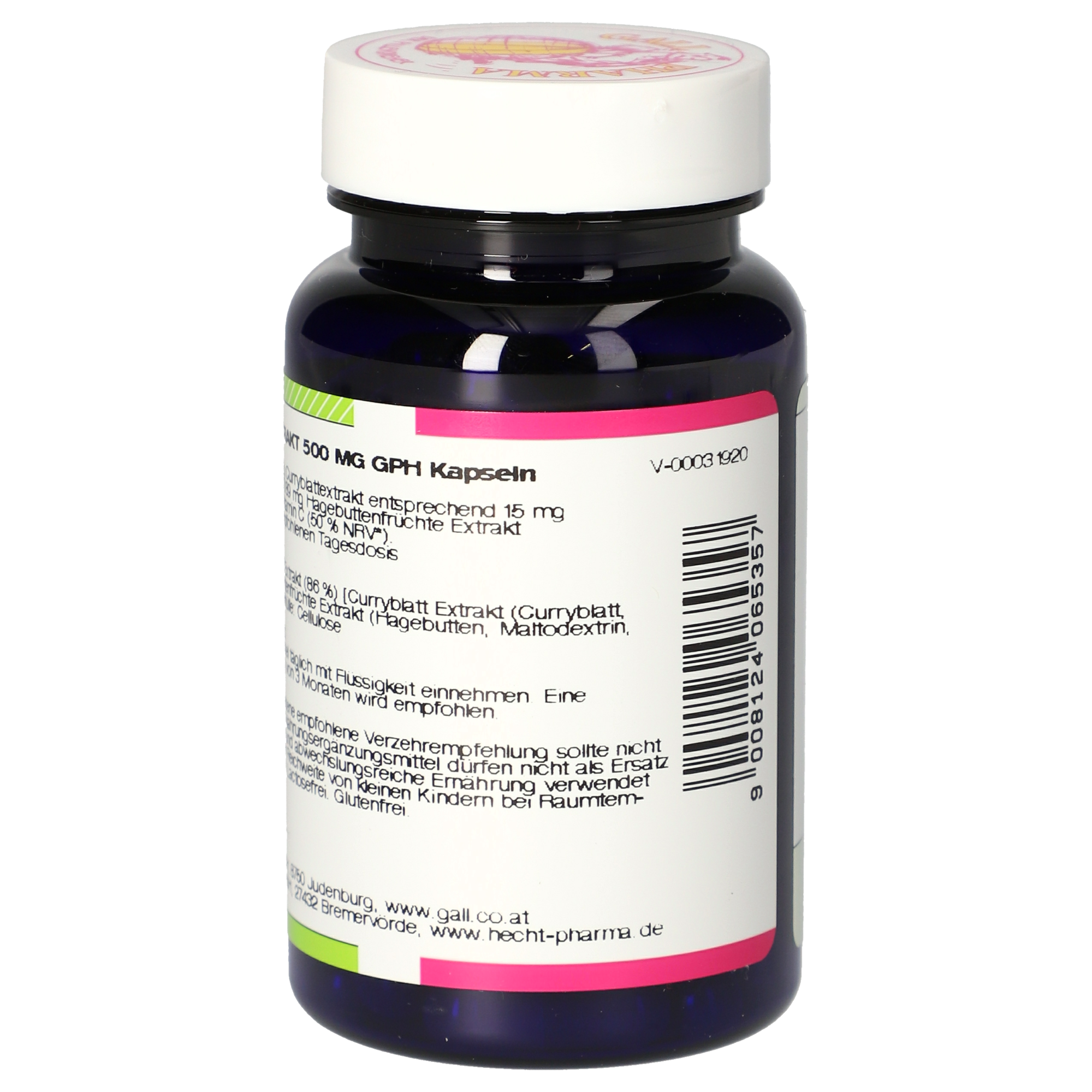 Curryblattextrakt 500 mg GPH Kapseln