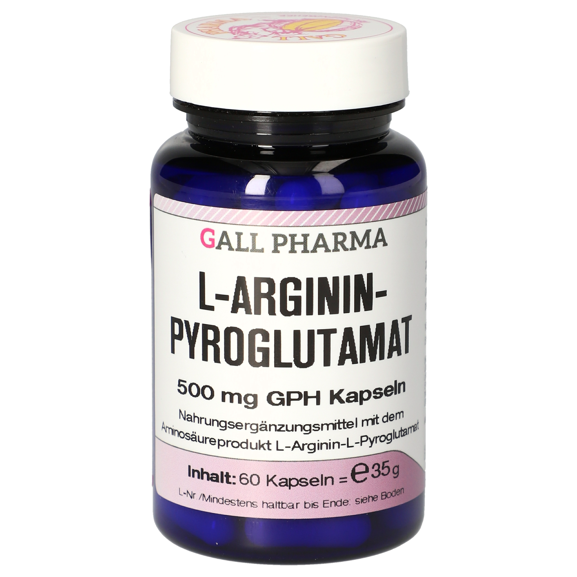 L-Argininpyroglutamat 500 mg GPH Kapseln L-Argininpyroglutamat 500 mg GPH Kapseln
