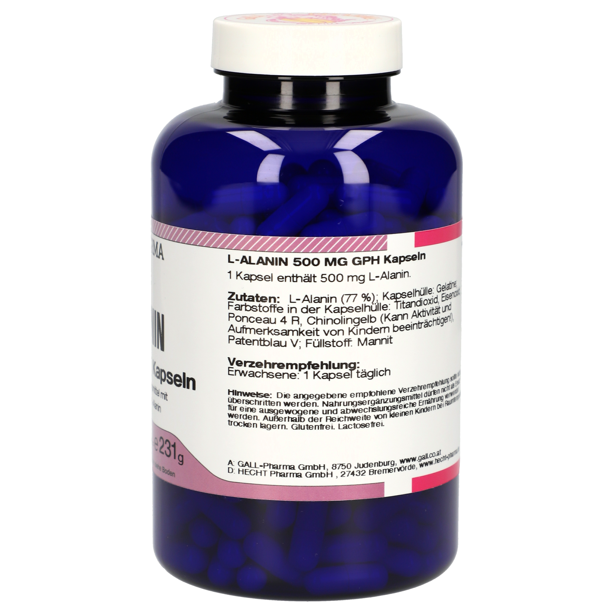 L-Alanin 500 mg GPH Kapseln