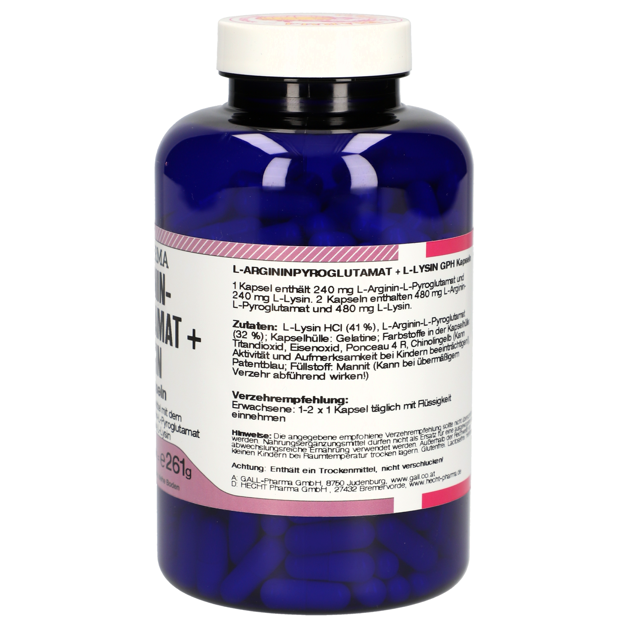 L-Argininpyroglutamat + L-Lysin 1:1 GPH Kapseln