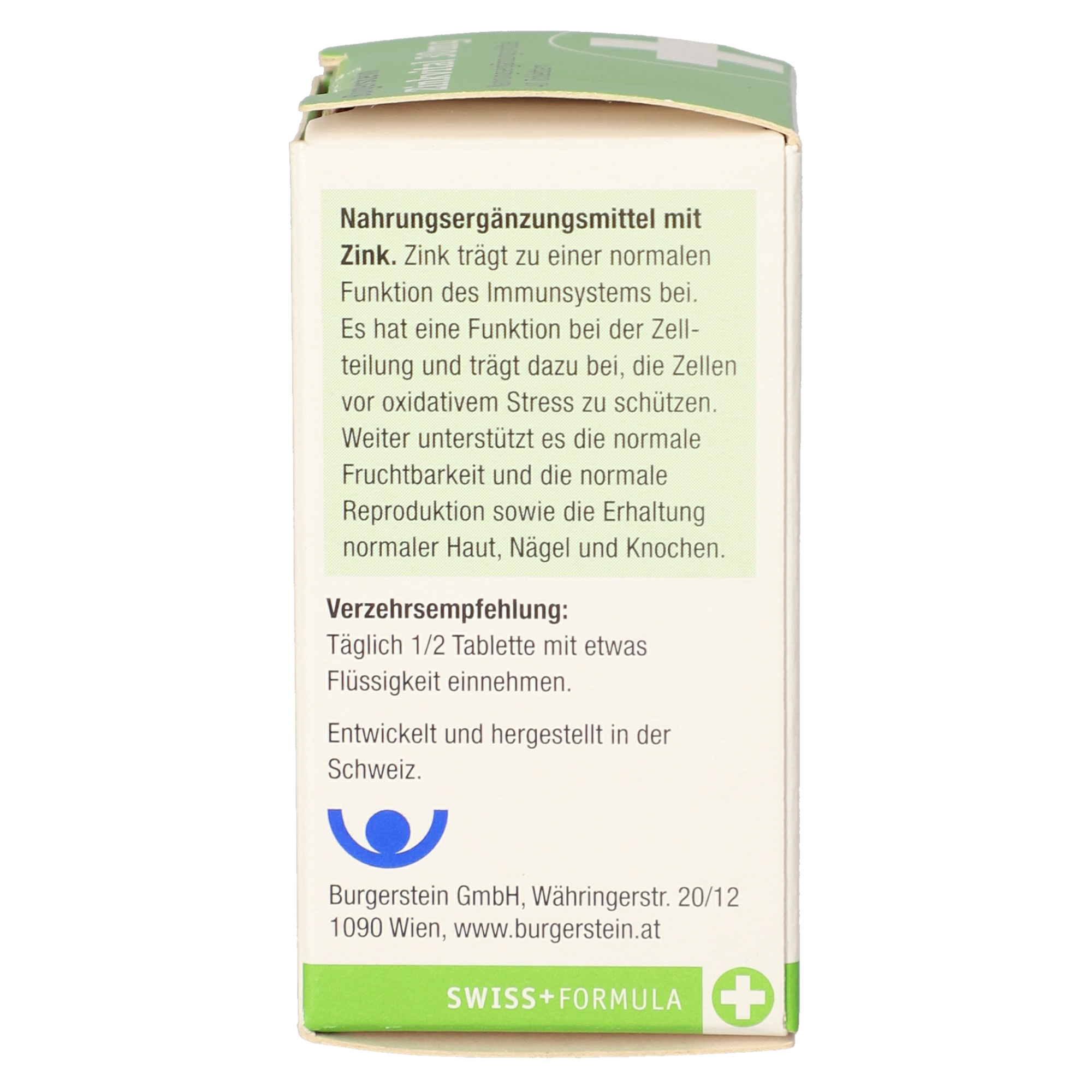 Burgerstein Zinkvital 30 mg Tabletten