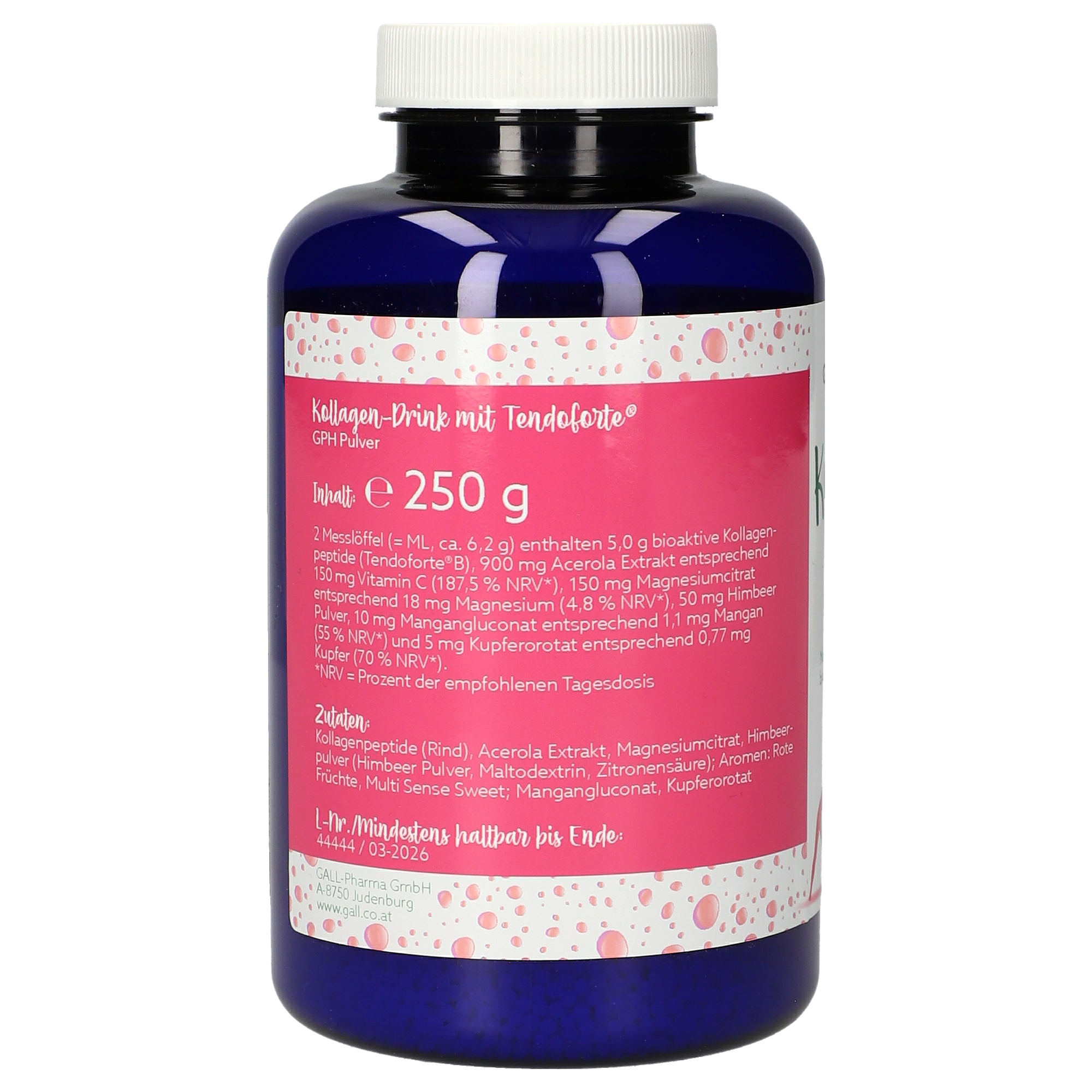 Kollagen-Drink Tendoforte® Himbeer GPH Pulver