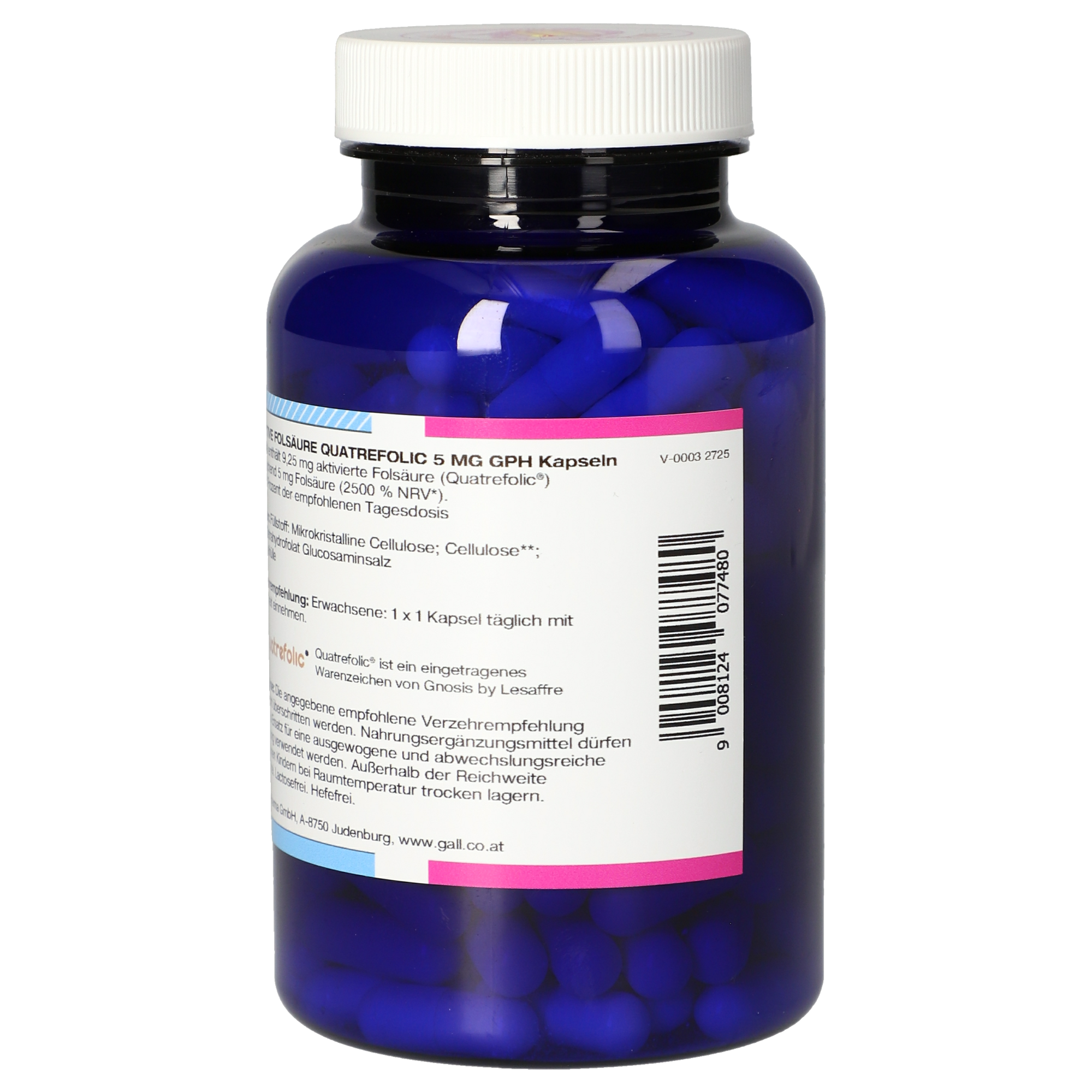 Bioaktive Folsäure Quatrefolic 5 mg GPH Kapseln