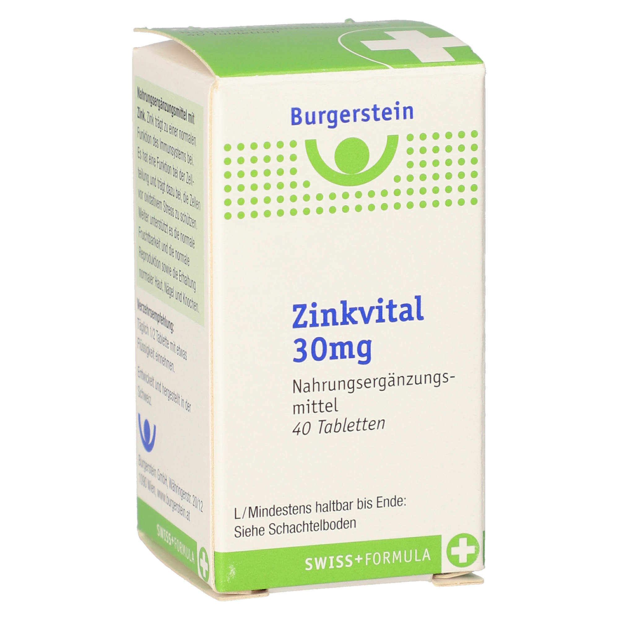 Burgerstein Zinkvital 30 mg Tabletten