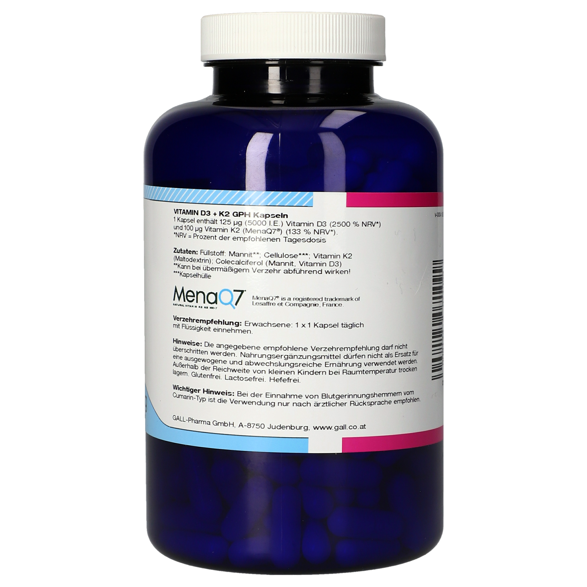 Vitamin D3 + K2 GPH Kapseln