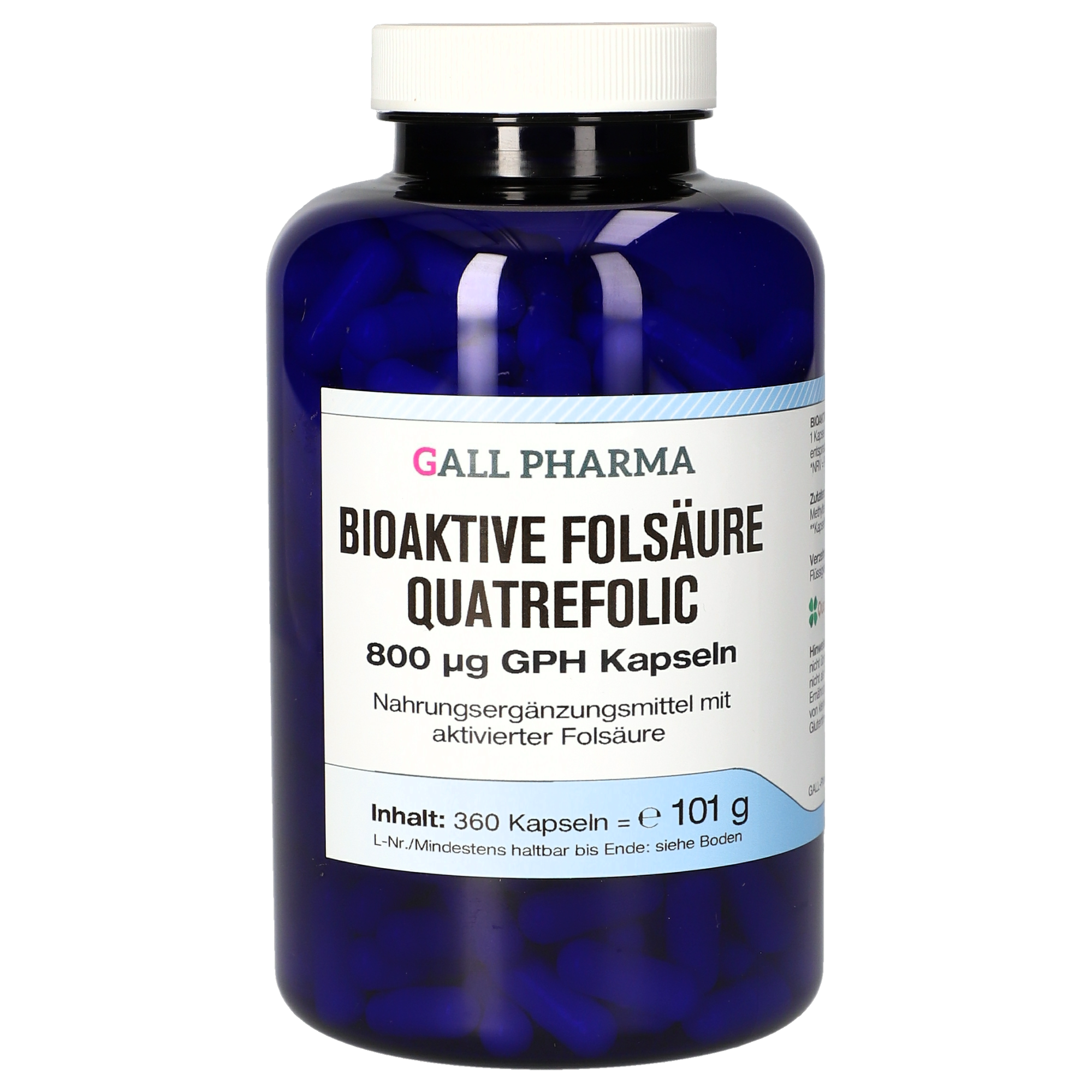 Bioactive folic acid Quatrefolic 800 µg GPH Capsules