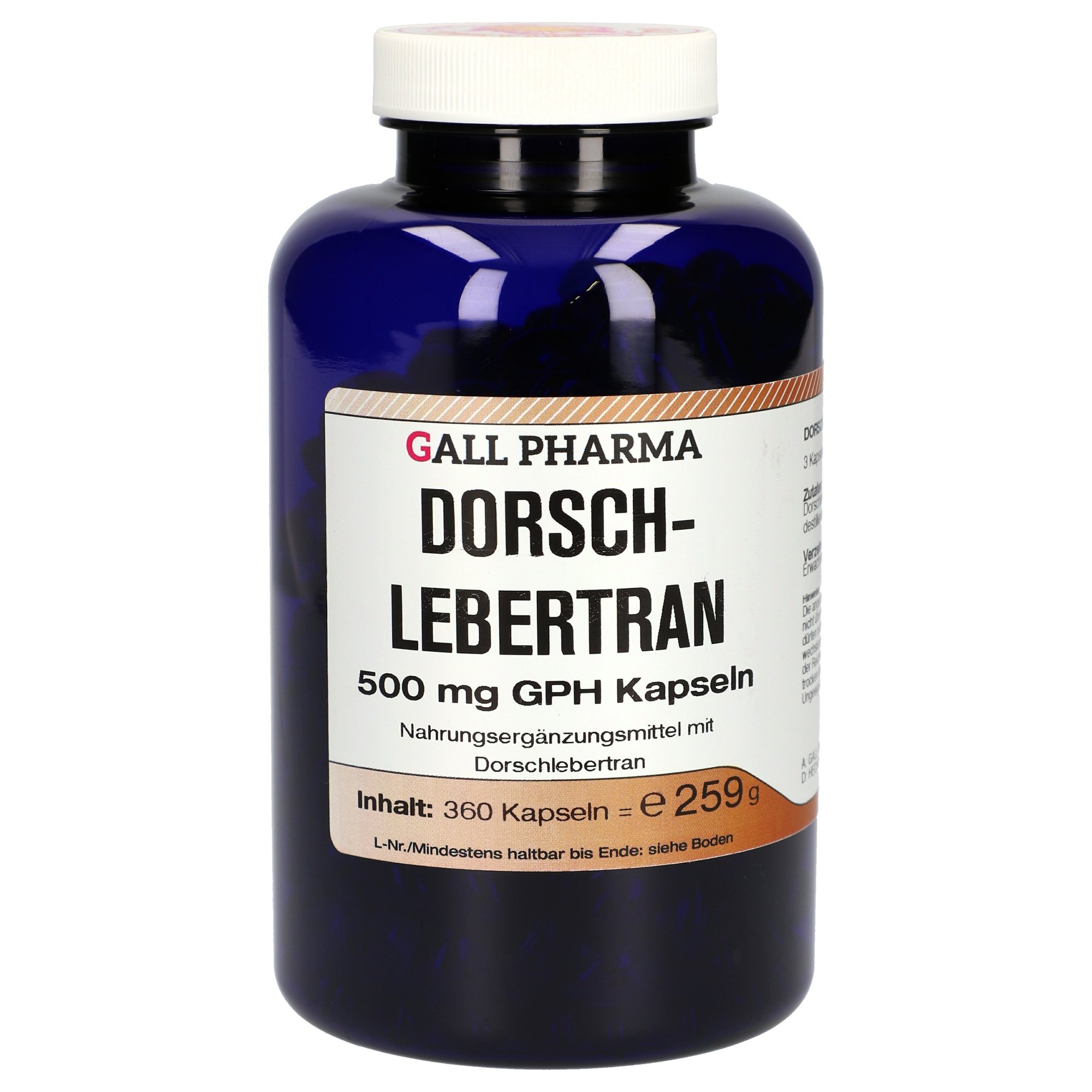 Dorschlebertran 500 mg GPH Kapseln