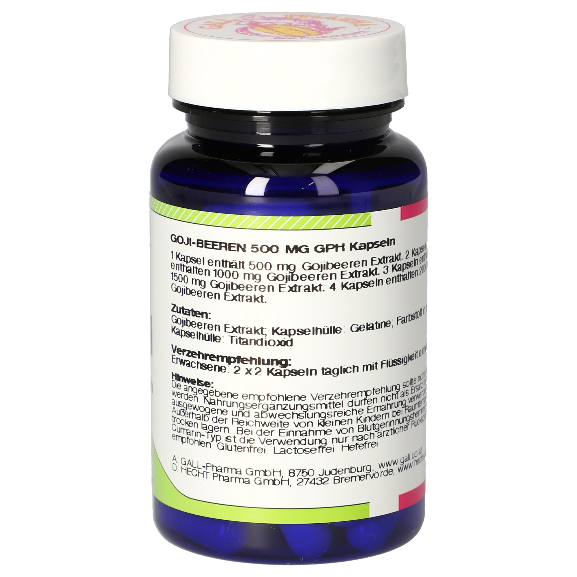 Goji Berries 500 mg GPH Capsules