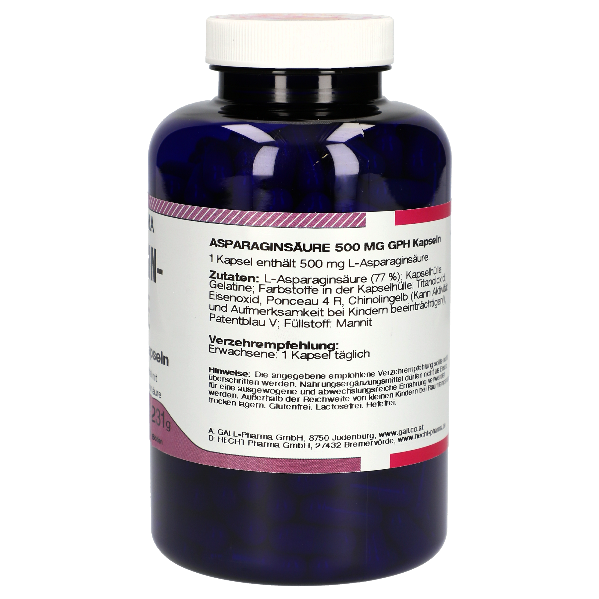 Asparaginsäure 500 mg GPH Kapseln
