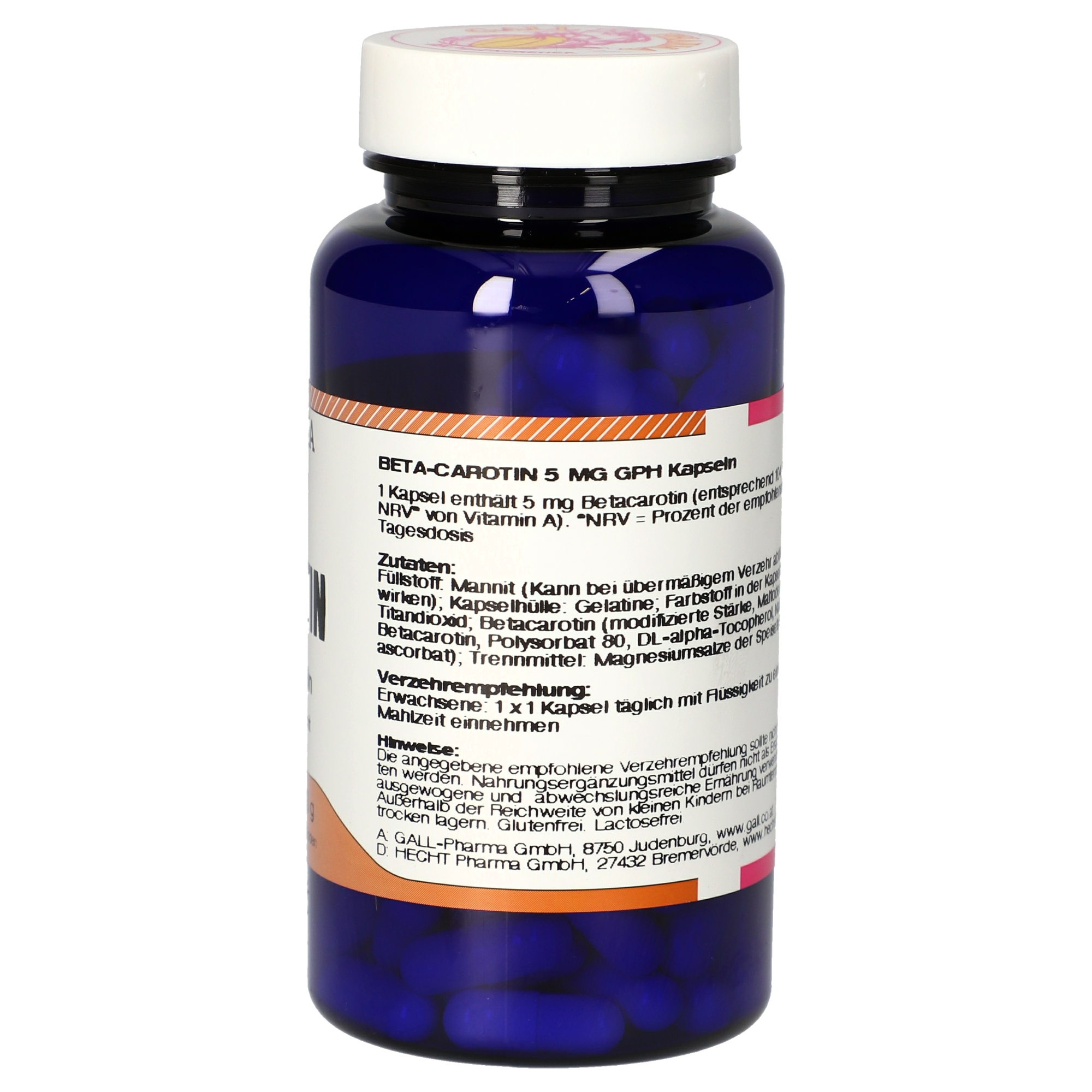 Beta Carotene 5 mg GPH Capsules
