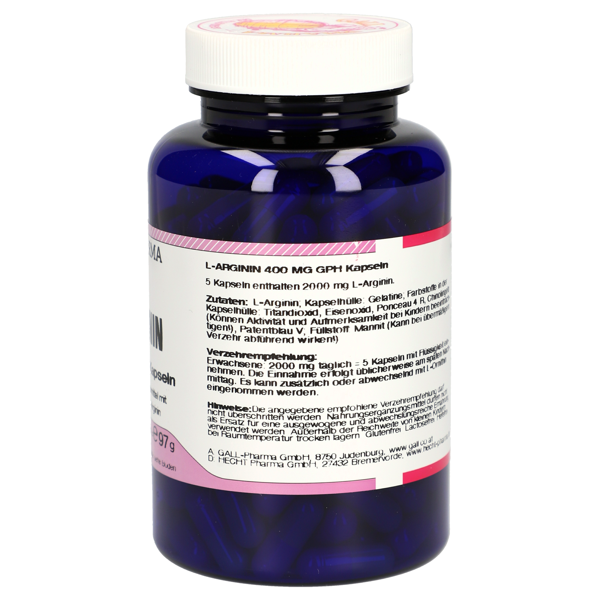 L-Arginin 400 mg GPH Kapseln