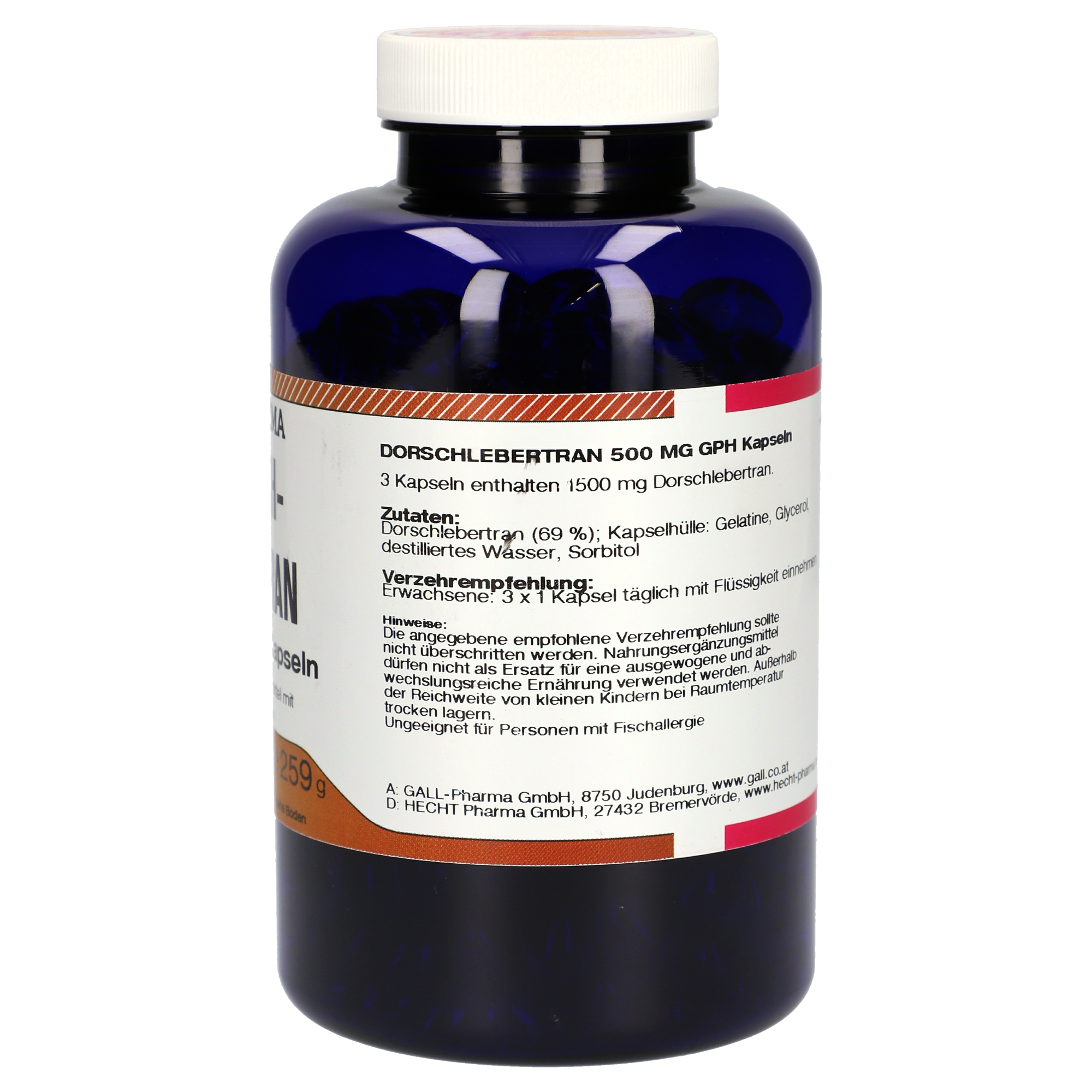 Dorschlebertran 500 mg GPH Kapseln