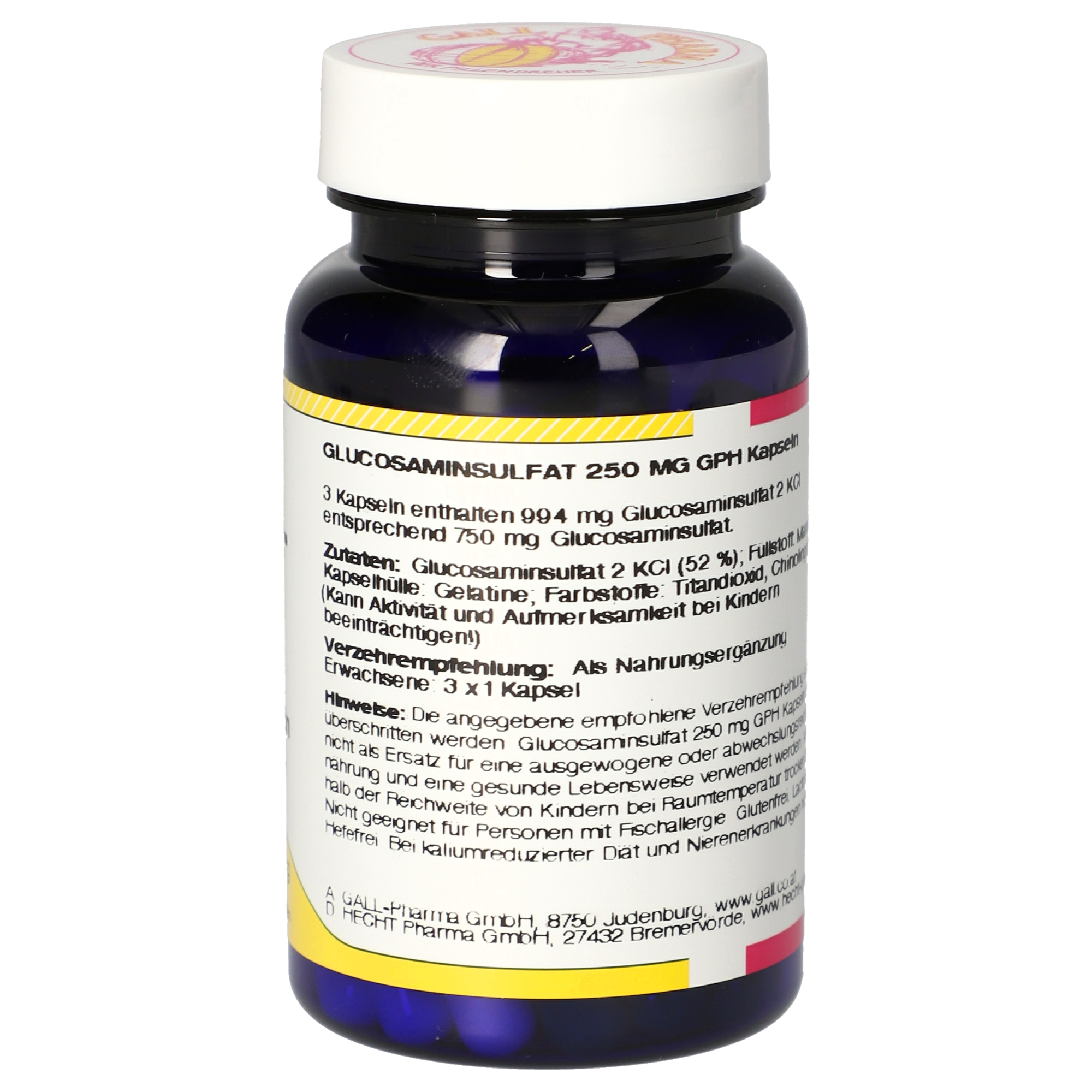 Glucosamine sulphate 250 mg GPH Capsules