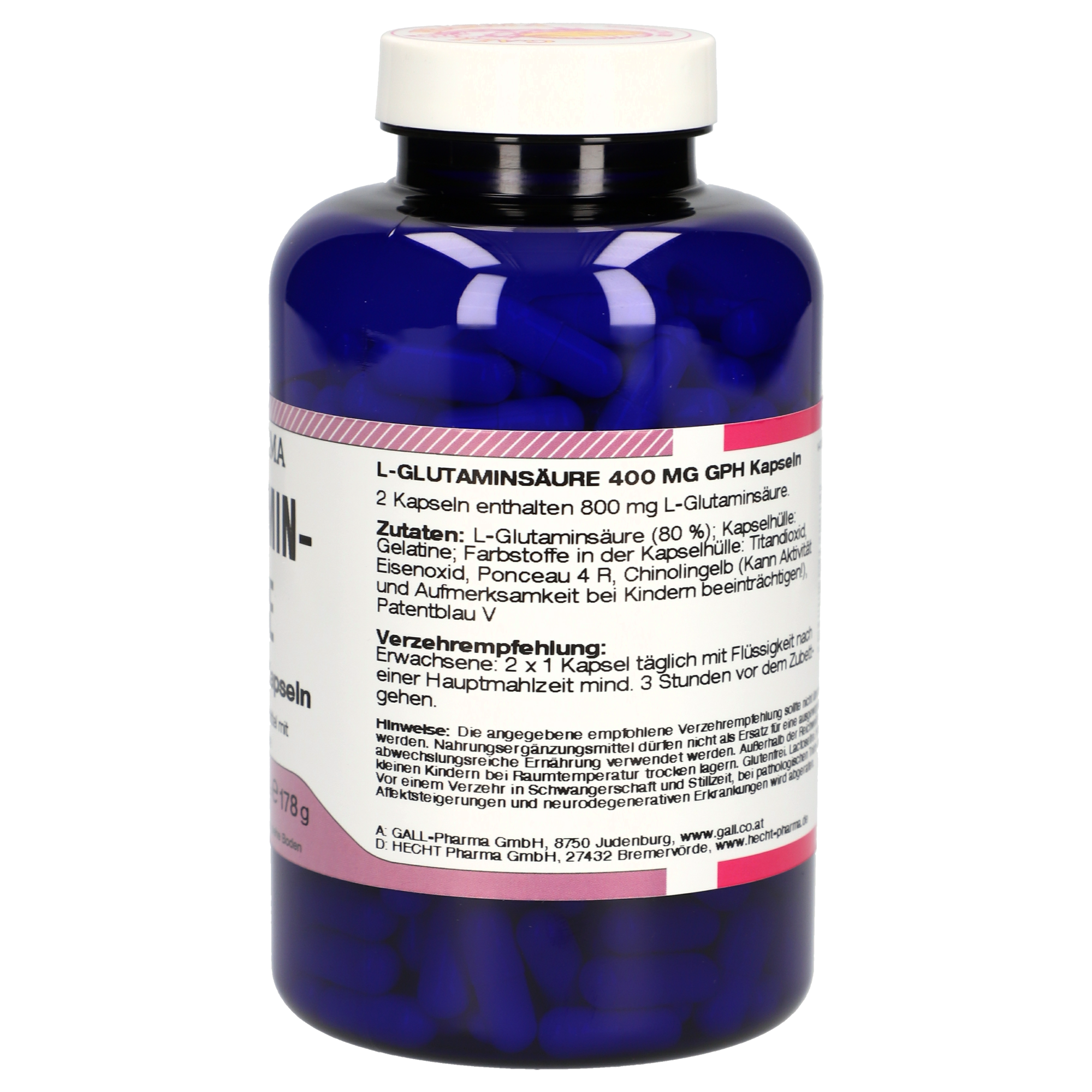 L-Glutaminsäure 400 mg GPH Kapseln