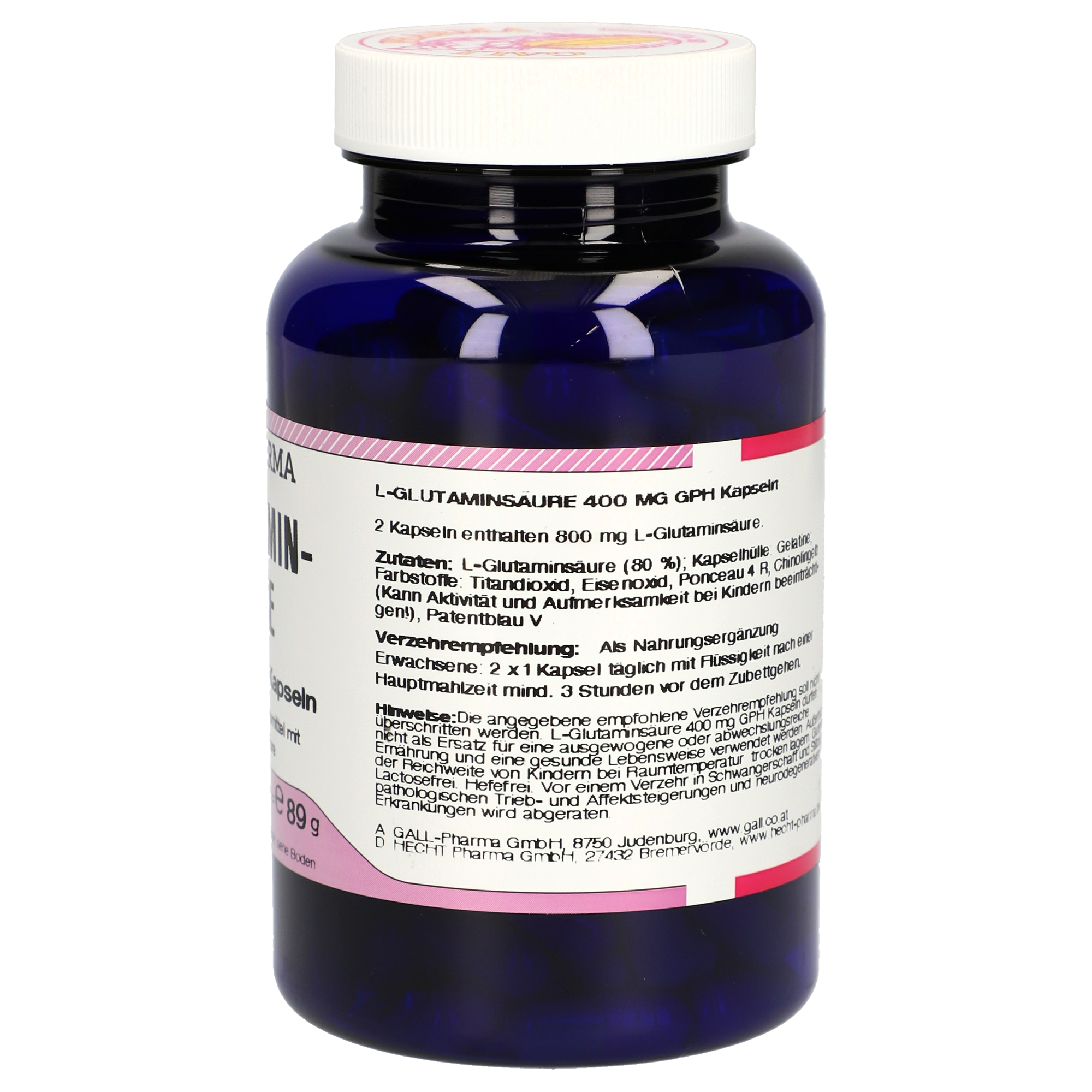 L-Glutaminsäure 400 mg GPH Kapseln