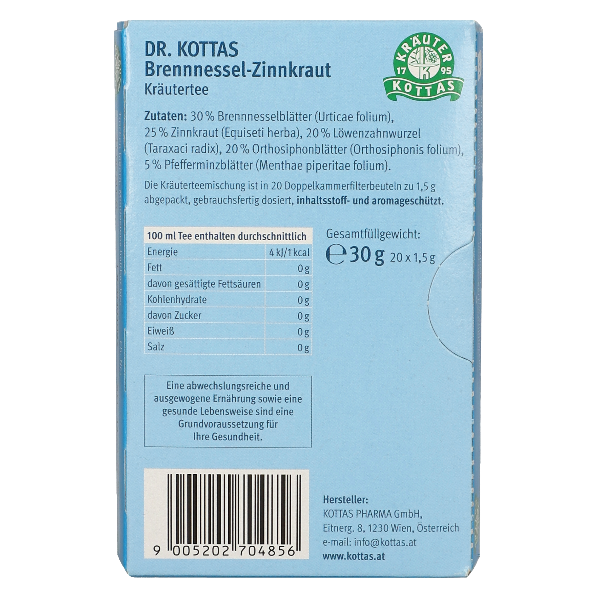 Dr. Kottas Brennnessel-Zinnkraut Tee