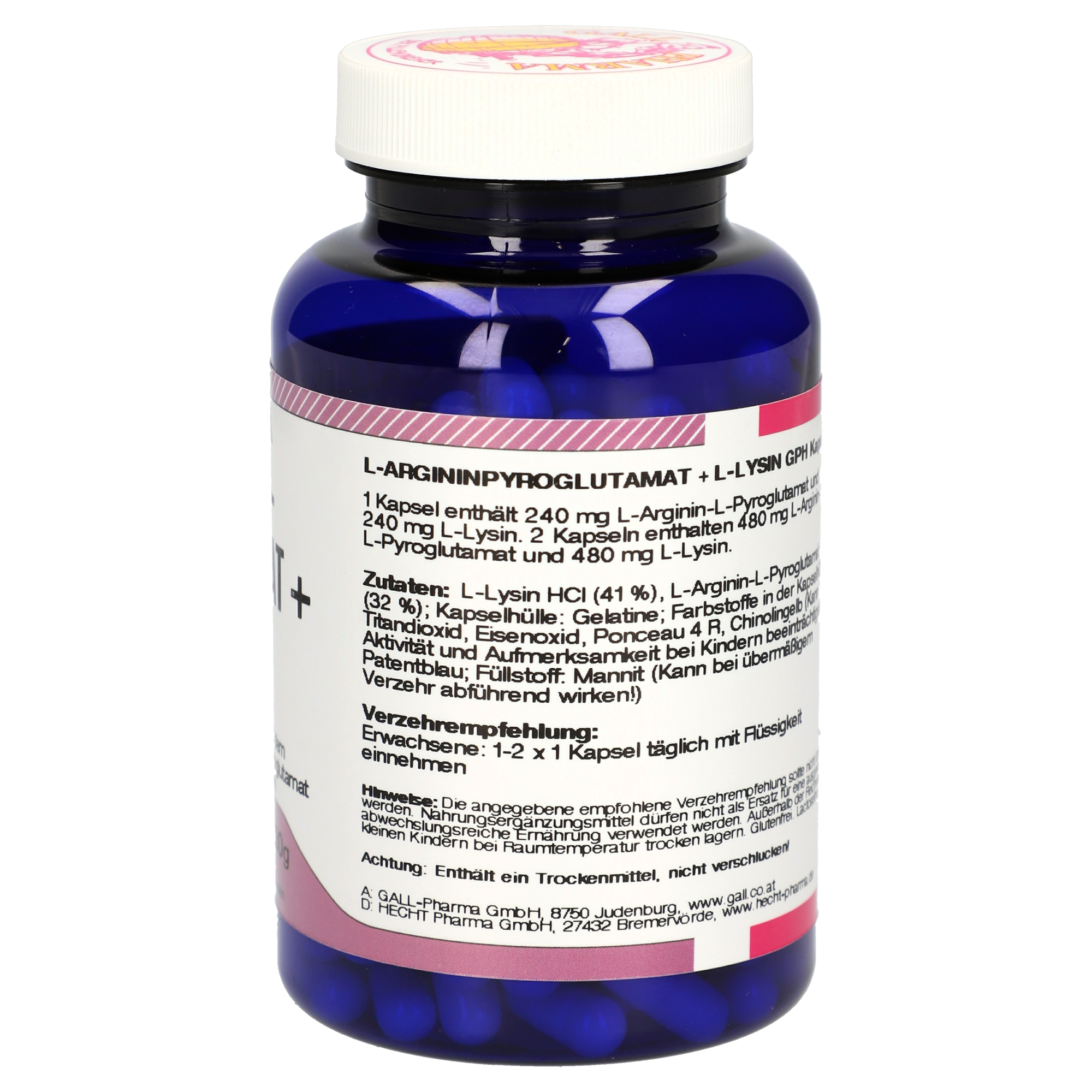 L-Argininpyroglutamat + L-Lysin 1:1 GPH Kapseln