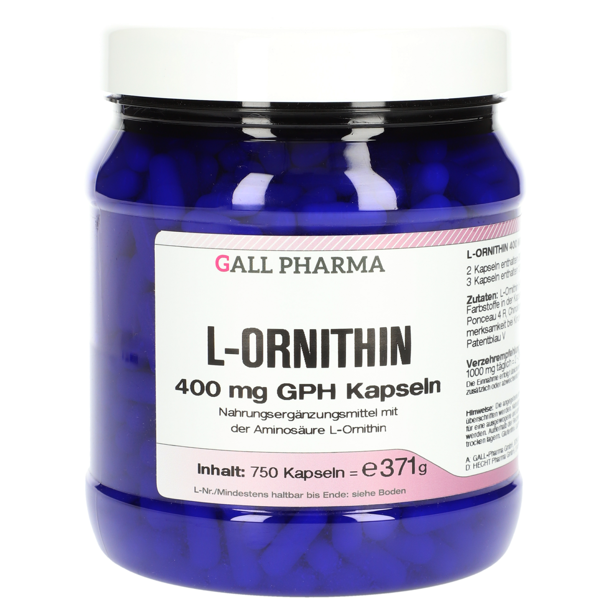L-Ornithin 400 mg GPH Kapseln