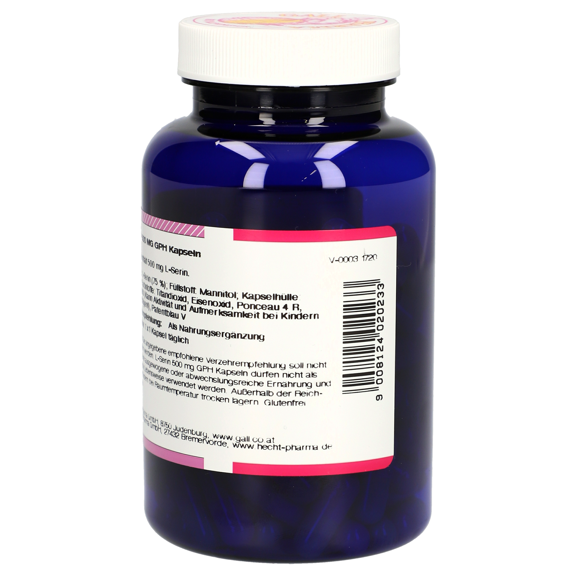 L-Serine 500 mg GPH Capsules