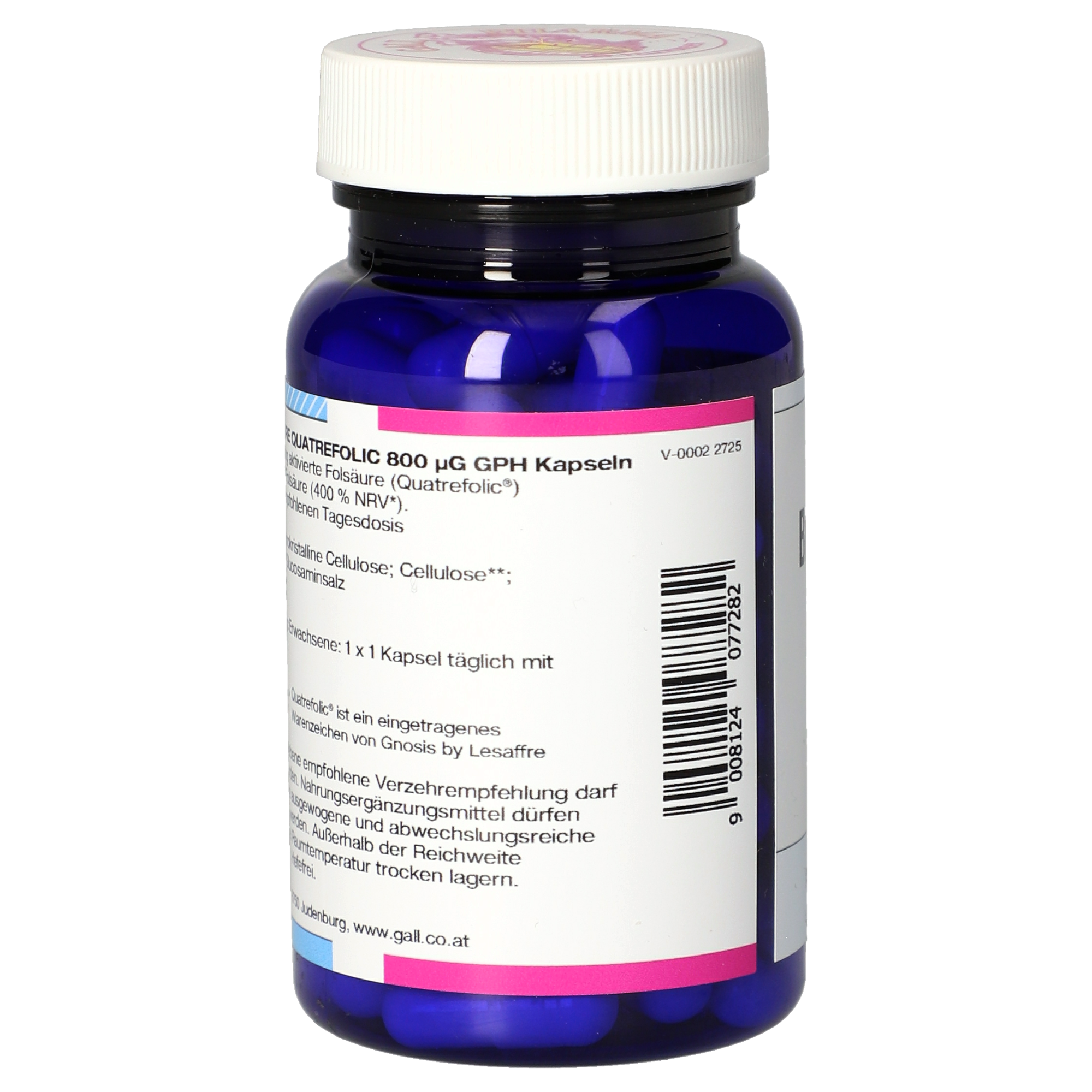 Bioaktive Folsäure Quatrefolic 800 µg GPH Kapseln