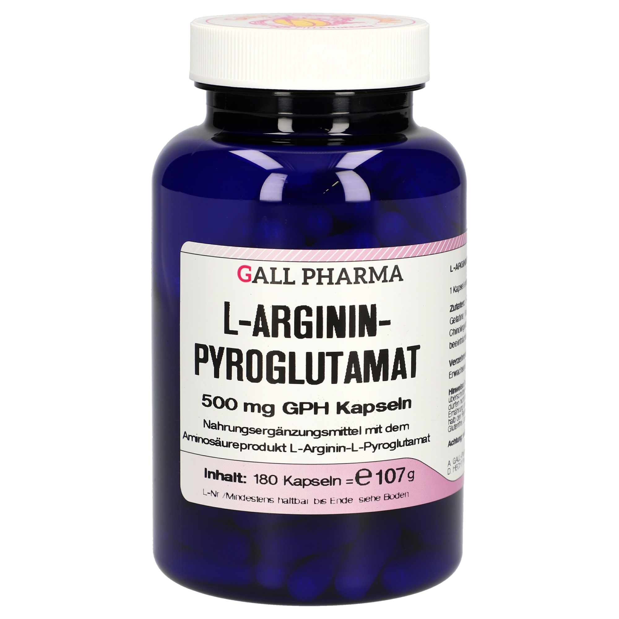 L-Argininpyroglutamat 500 mg GPH Kapseln