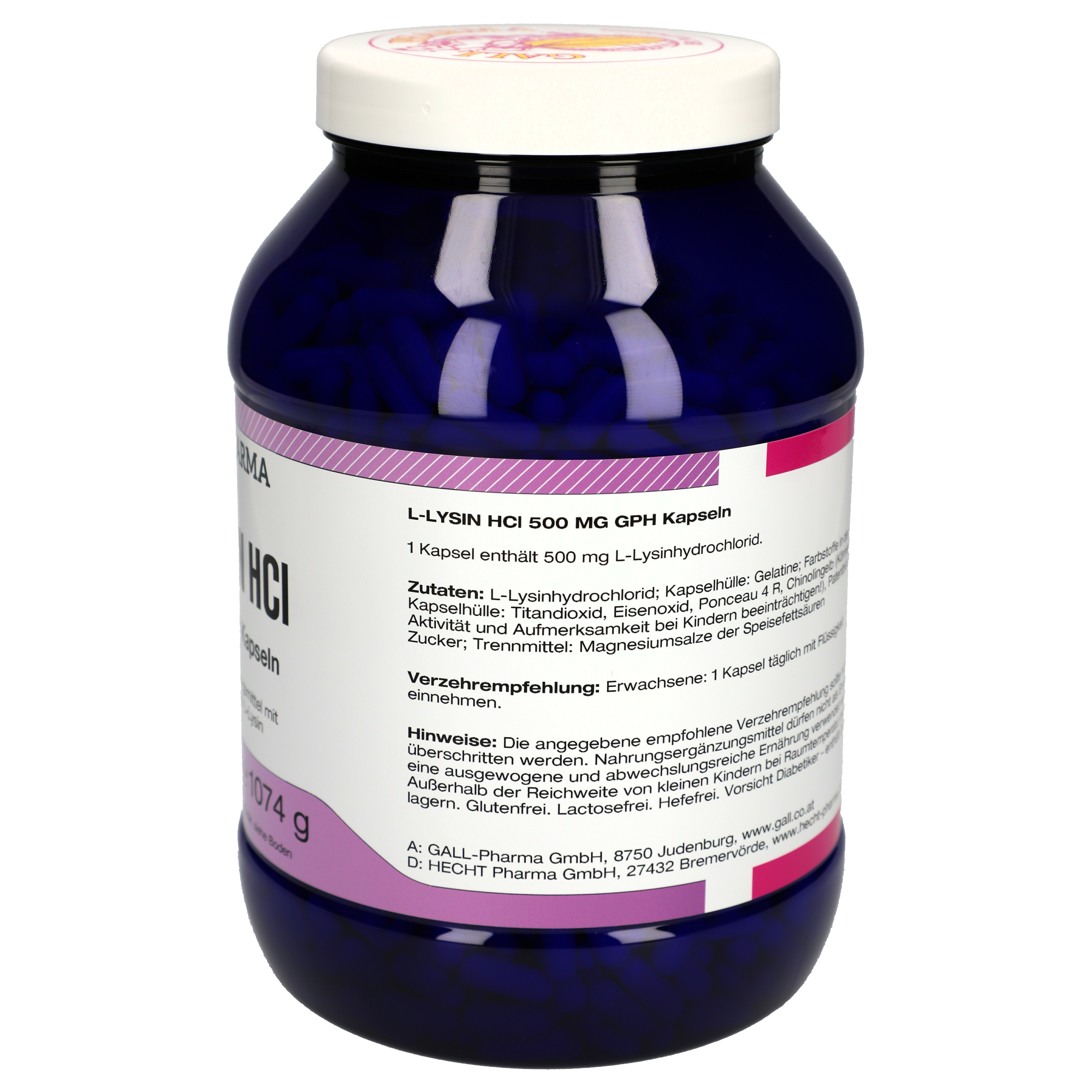 L-Lysin HCl 500 mg GPH Kapseln