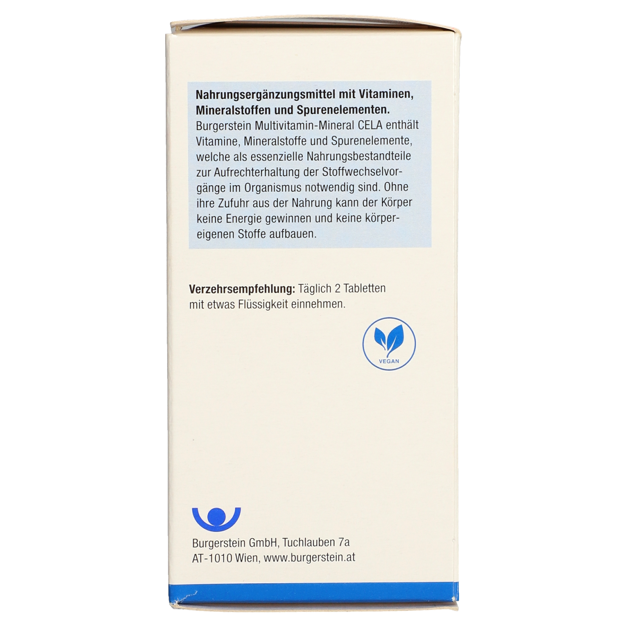 Burgerstein Multivitamin Mineral CELA Tabletten