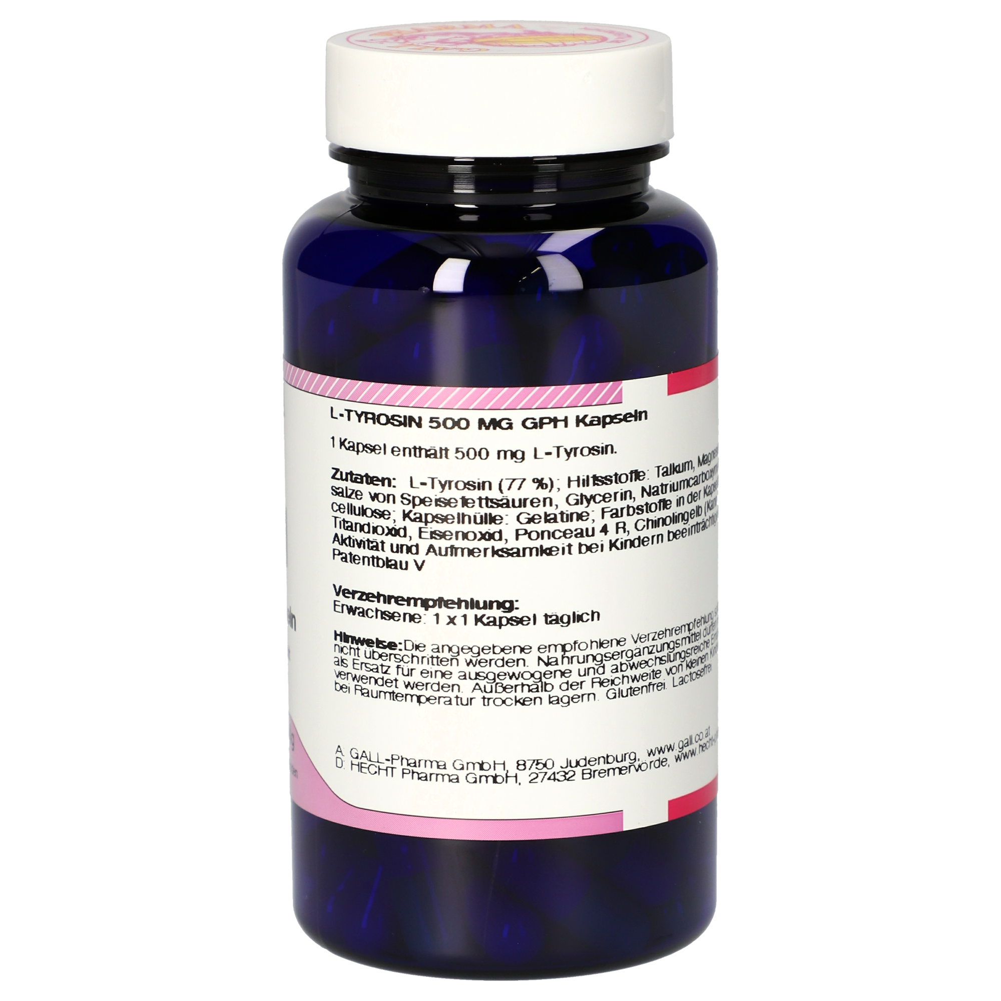 L-Tyrosine 500 mg GPH Capsules