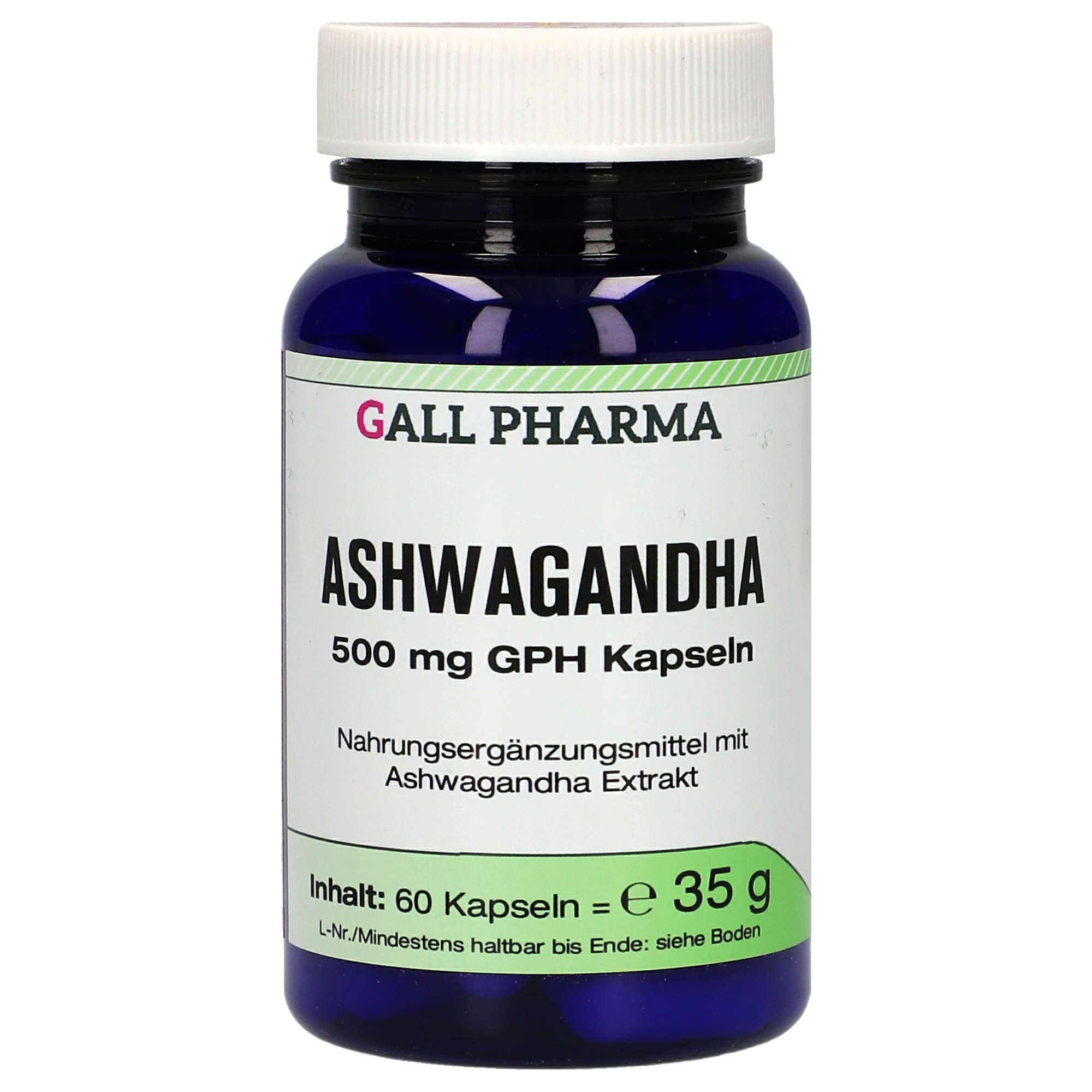 Ashwagandha 500 mg GPH Kapseln