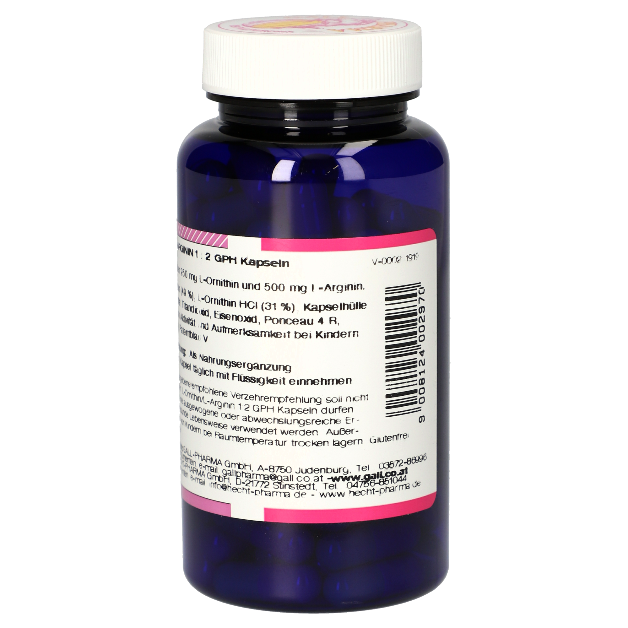 L-Ornithin / L-Arginin 1:2 GPH Kapseln