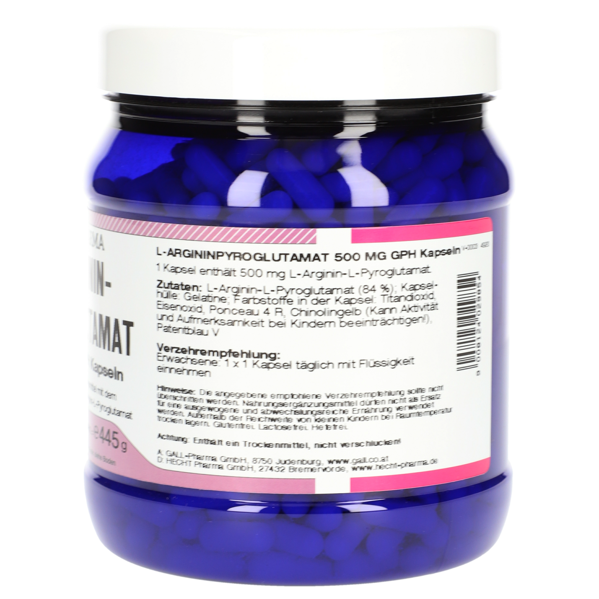 L-Argininpyroglutamat 500 mg GPH Kapseln