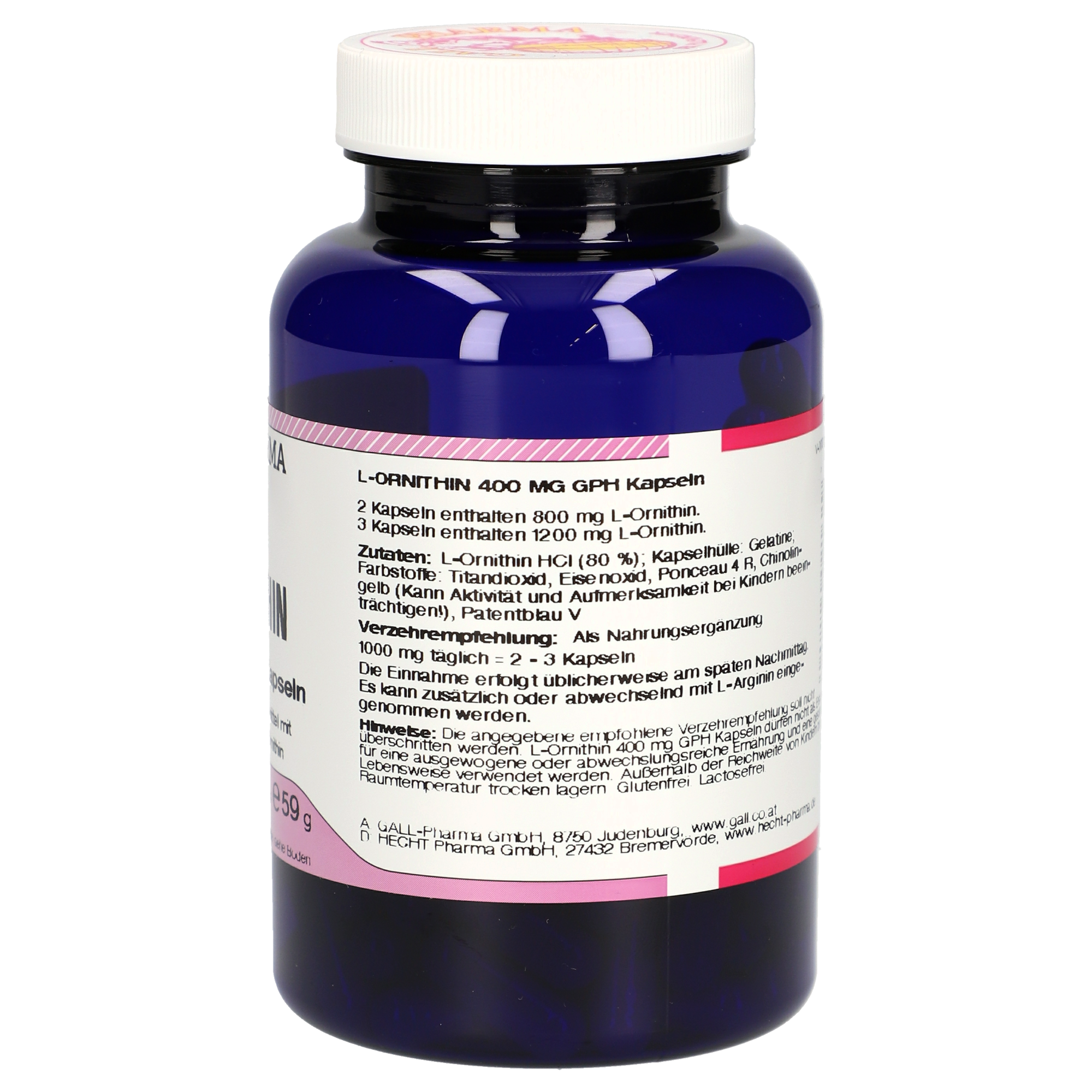 L-Ornithin 400 mg GPH Kapseln