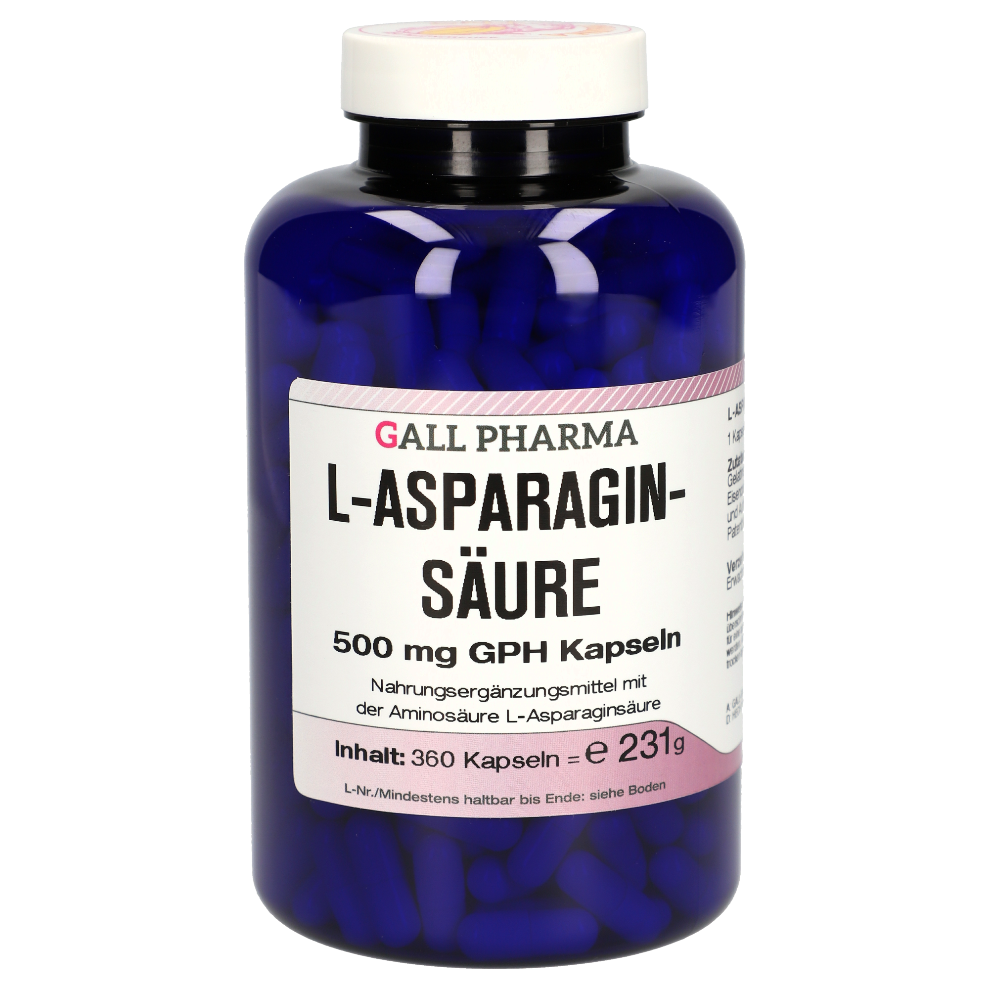 L-Asparaginsäure 500 mg GPH Kapseln